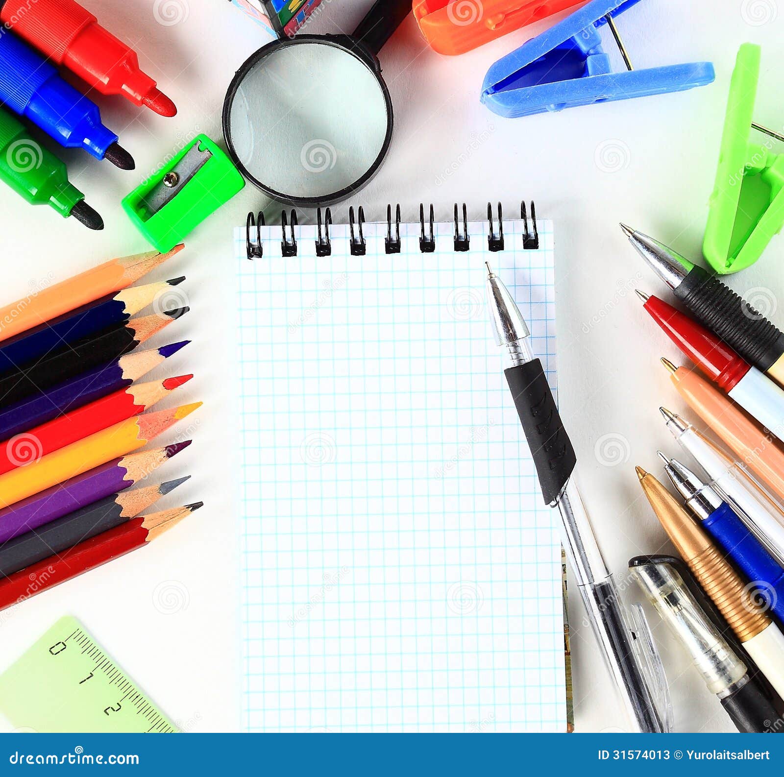School Stationery Stock Photos Image 31574013