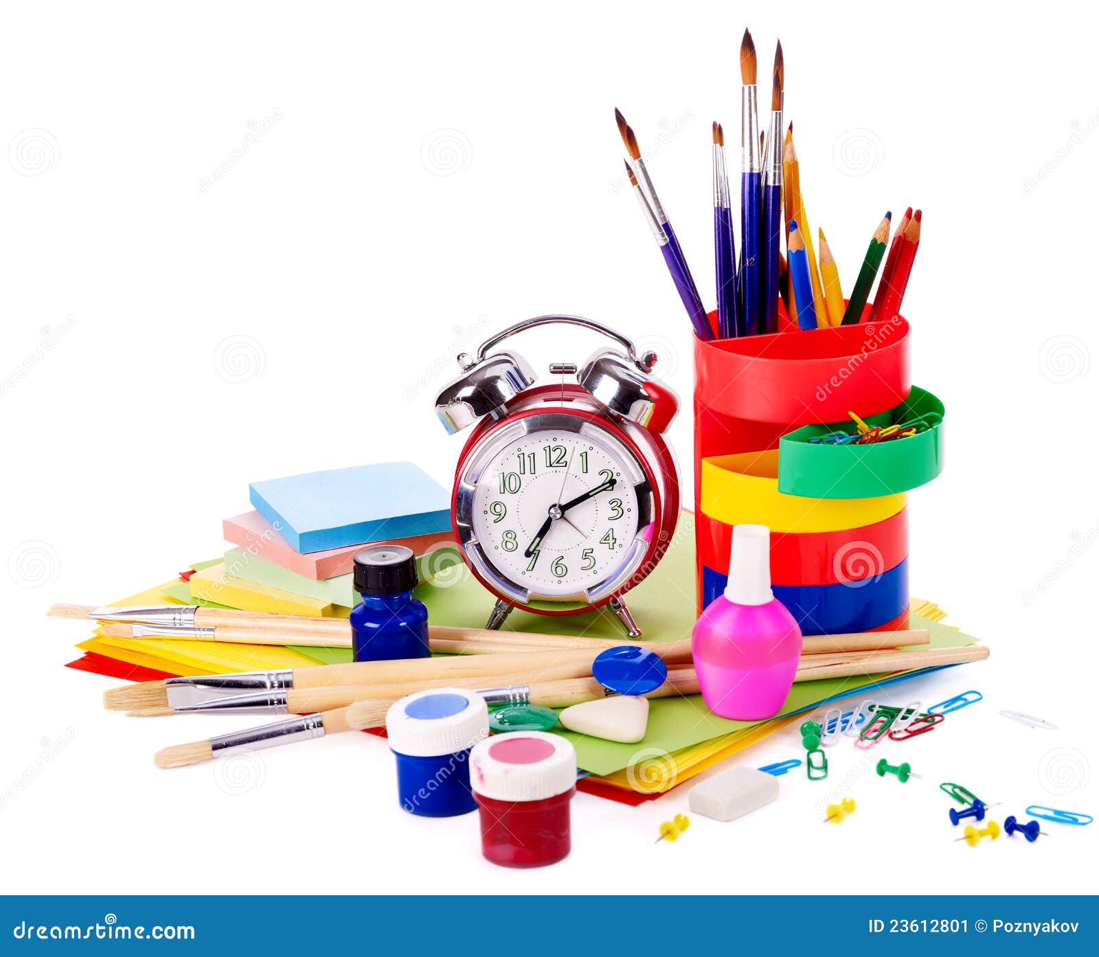 School supplies. stock image. Image of back, accessories 23612801