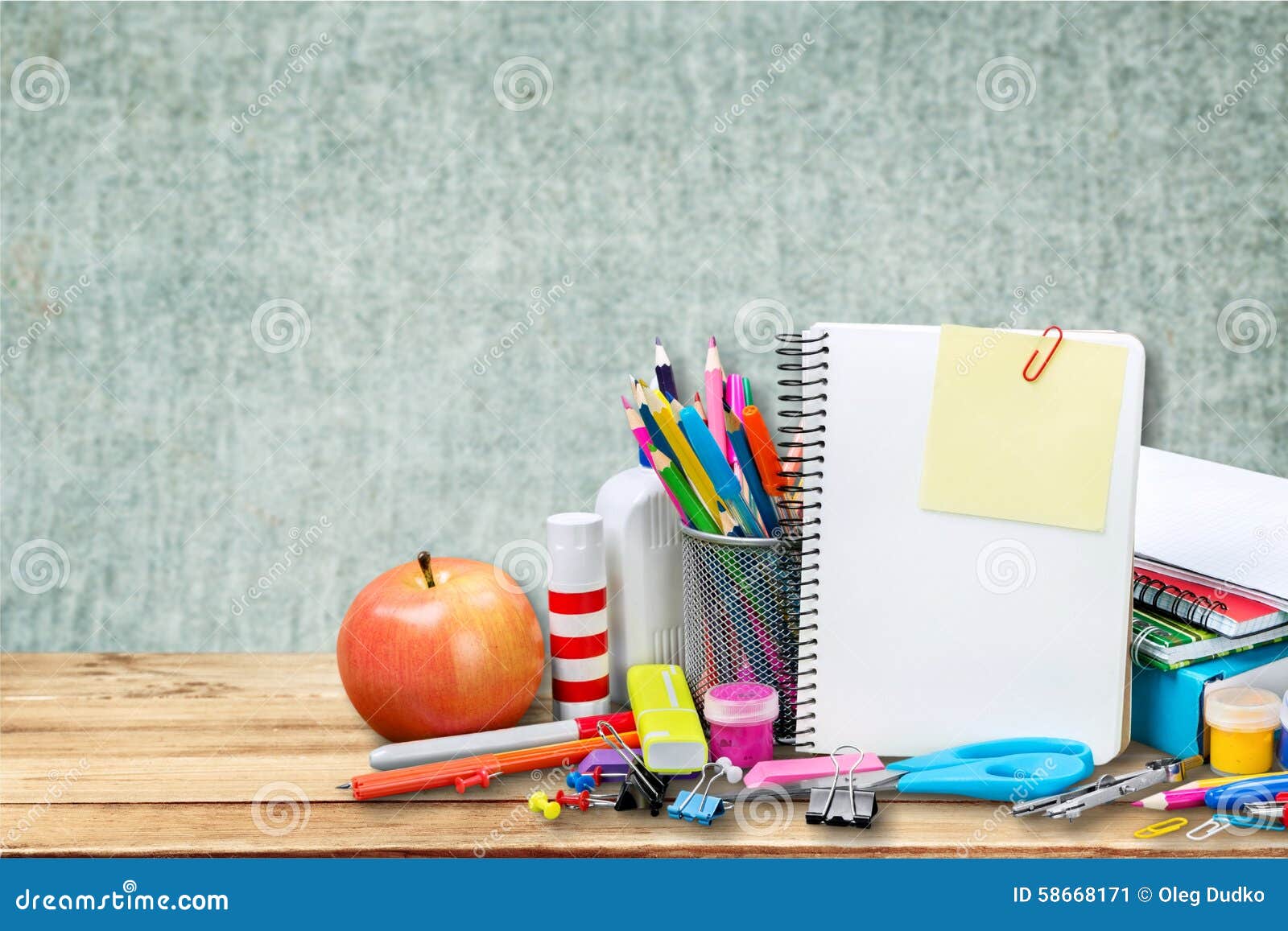 School supplies stock image. Image of arrangement, concept 58668171