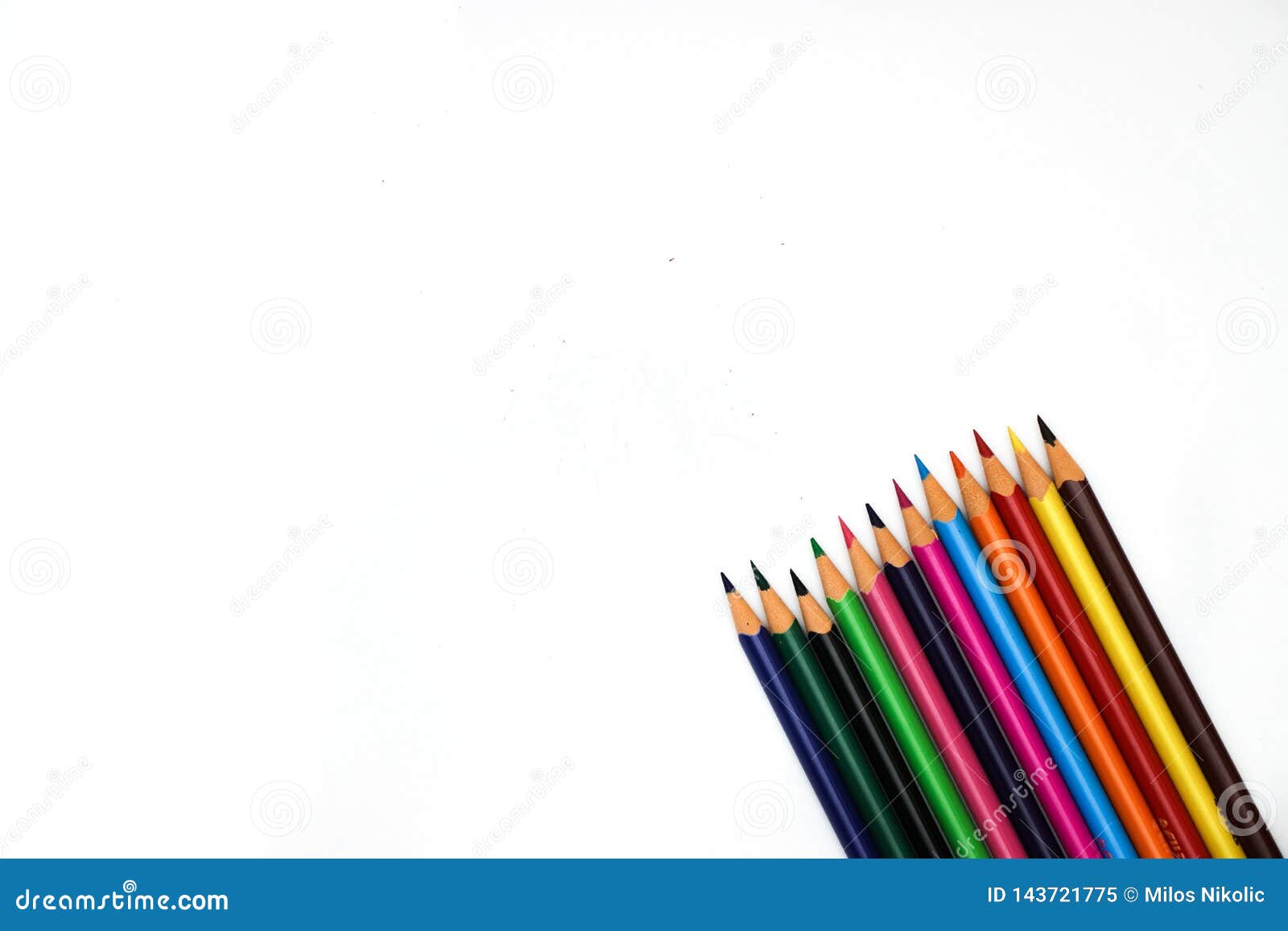 School Supplies on White Background Stock Image Image of letter