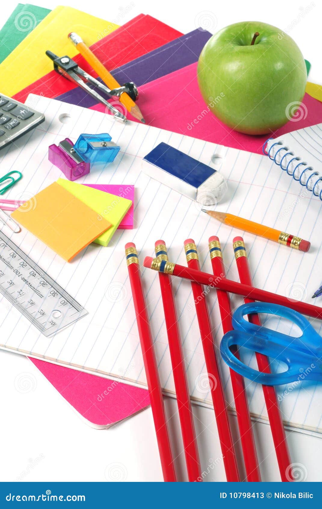School Supply stock image. Image of supplies, notebook 10798413