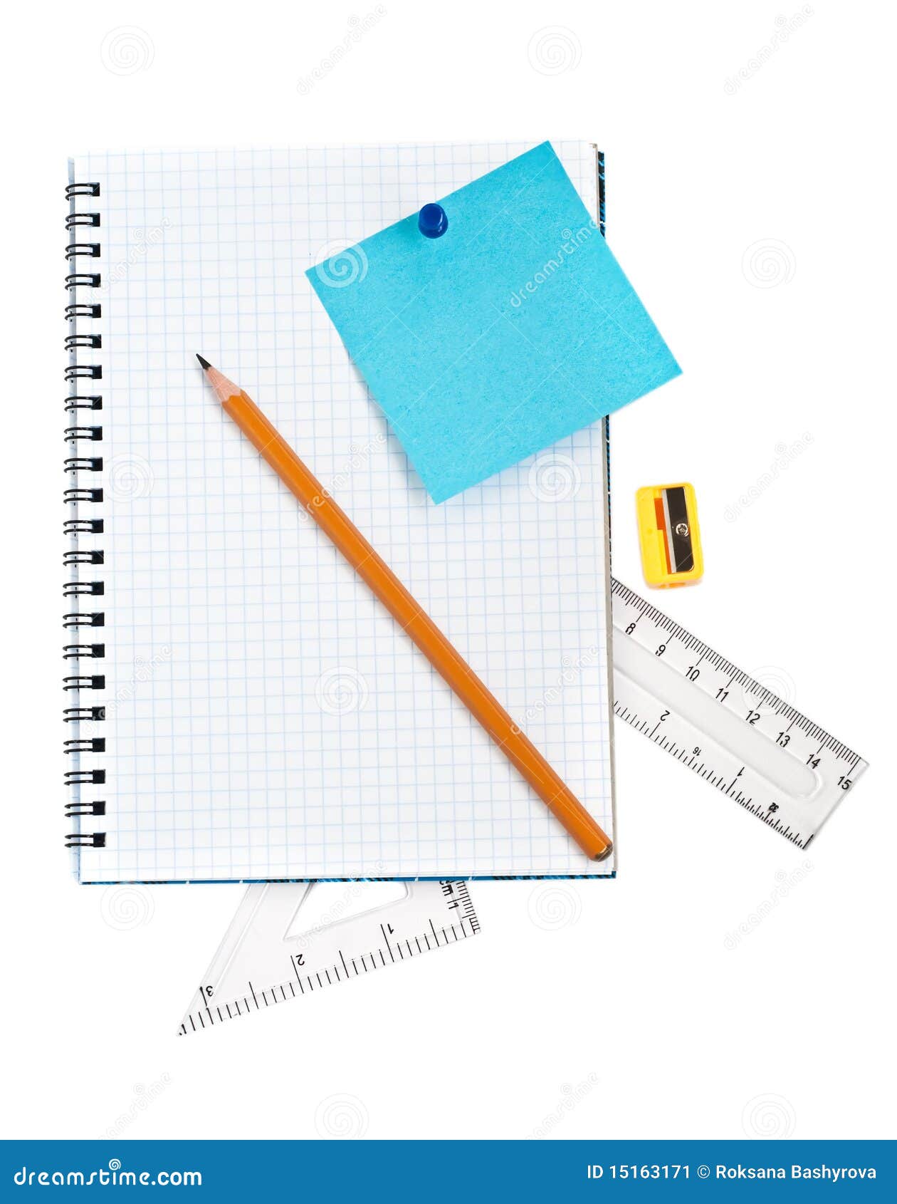School supply set stock image. Image of ruler, paper 15163171