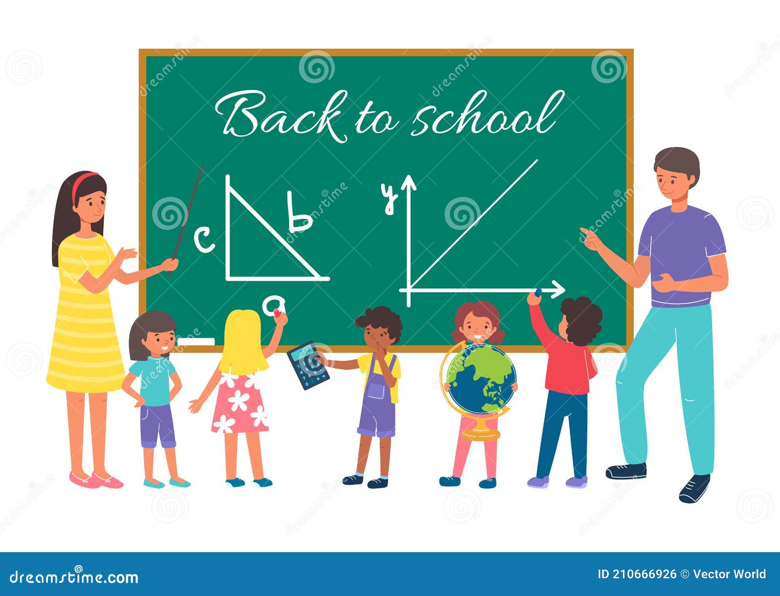 School Teacher for Education Student in Classroom, Back To School Vector Illustration. Boy Girl Child Student at Cartoon Stock Vector - Illustration of blackboard, cartoon: 210666926 School Teacher for Education Student in Classroom, Back To School Vector Illustration. Boy Girl Child Student at Cartoon Stock Vector - Illustration of blackboard, cartoon: 210666926
