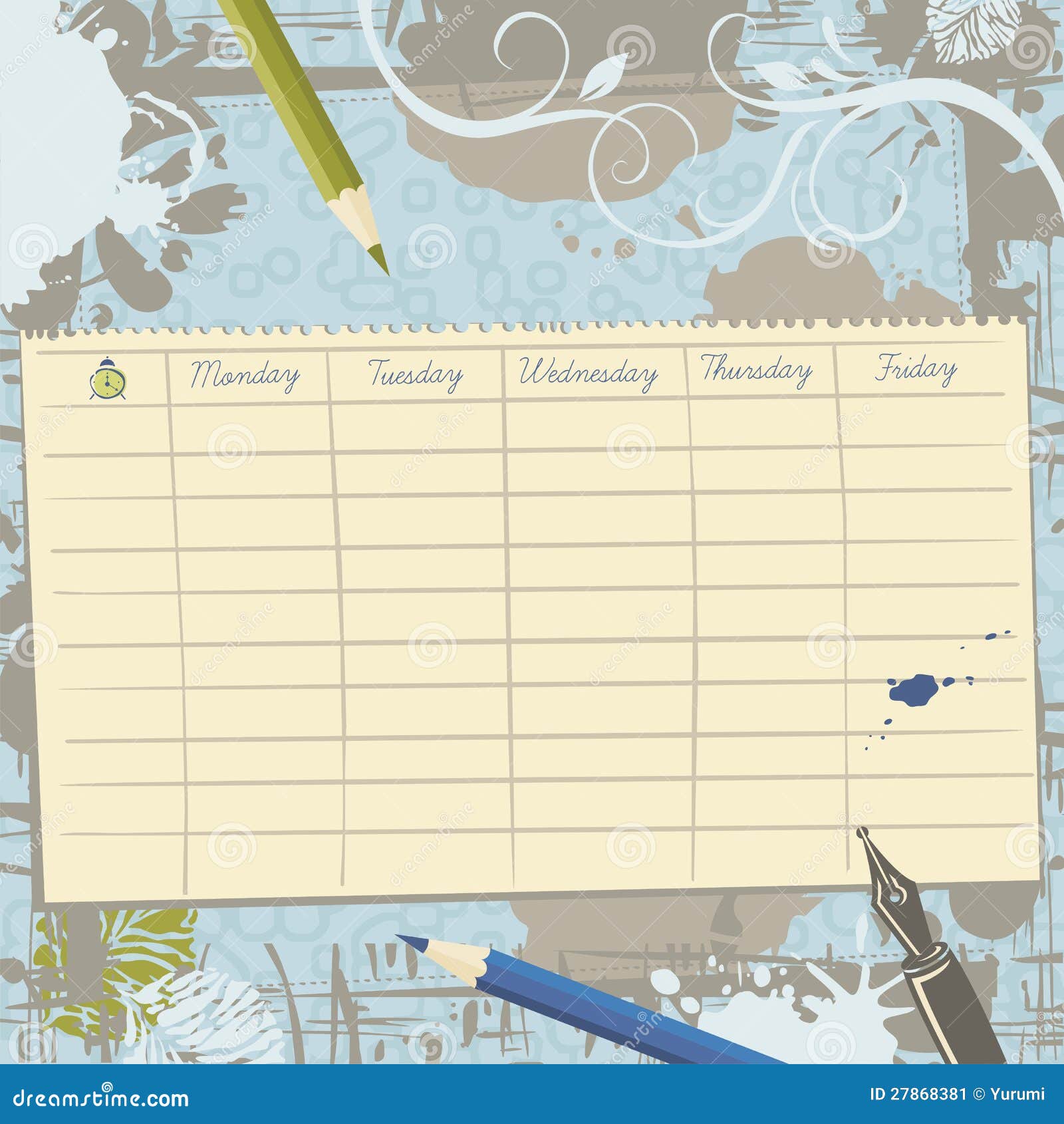 School Timetable Template Background Stock Illustrations – 3,348 School  Timetable Template Background Stock Illustrations, Vectors & Clipart -  Dreamstime