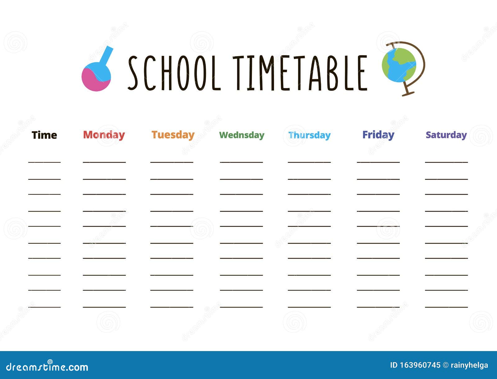 decorative framed timetable chart decorative framed timetable chart