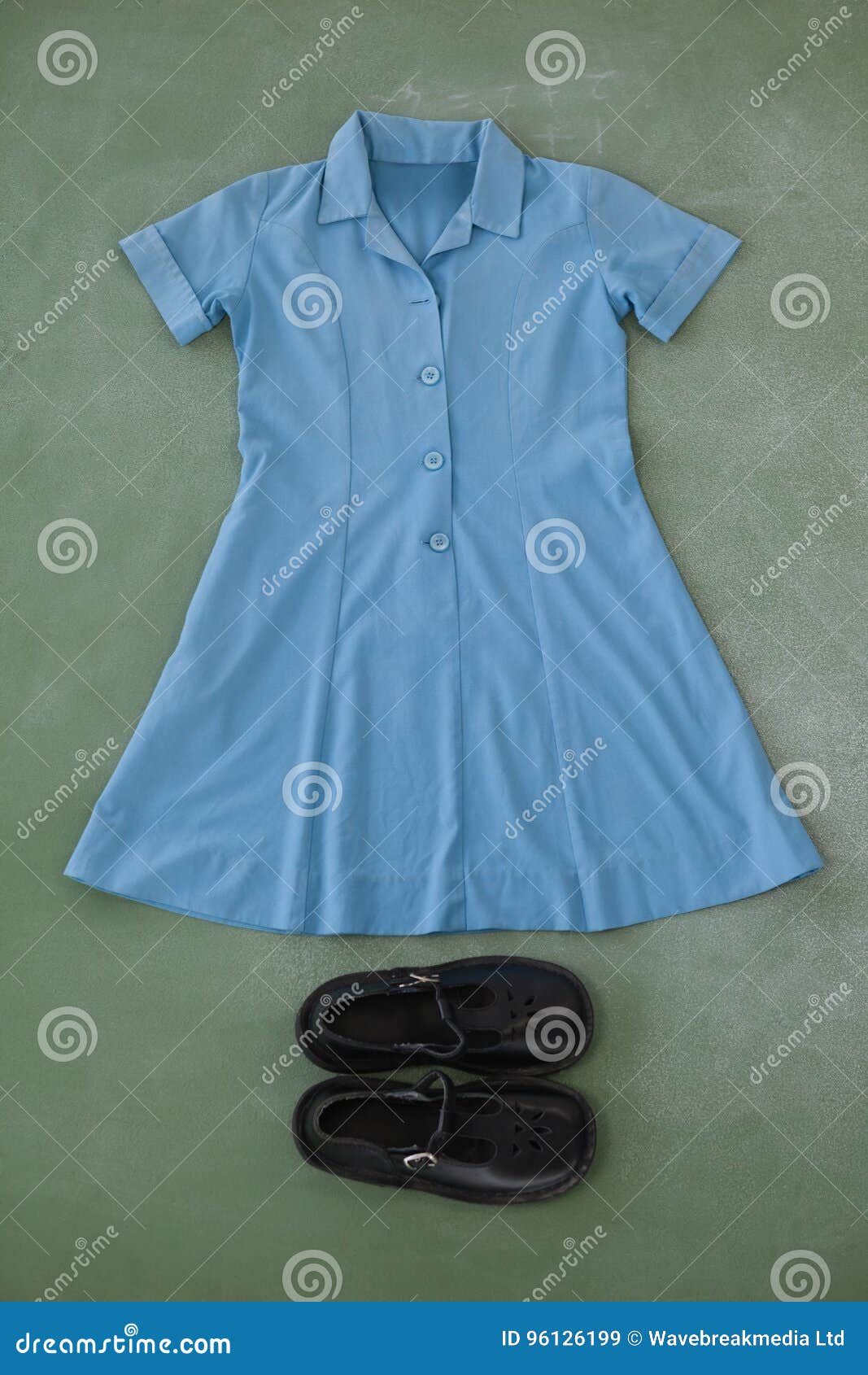 School Uniform Arranged on Chalkboard Stock Image Image of school