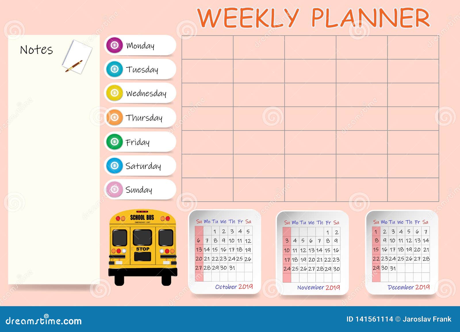 Download Modelli Fai Da Te Da Stampare Planner Settimanale
