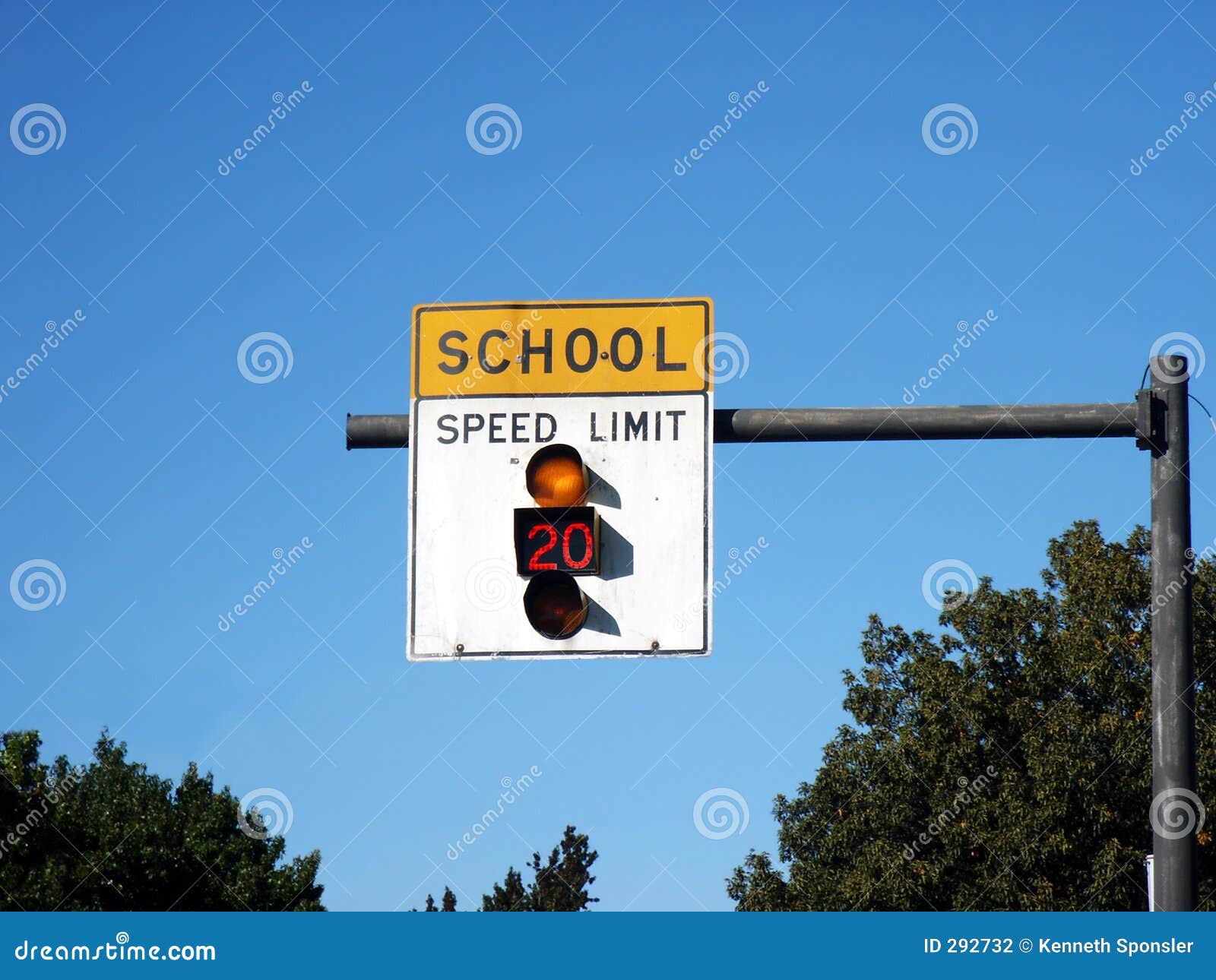 school zone sign