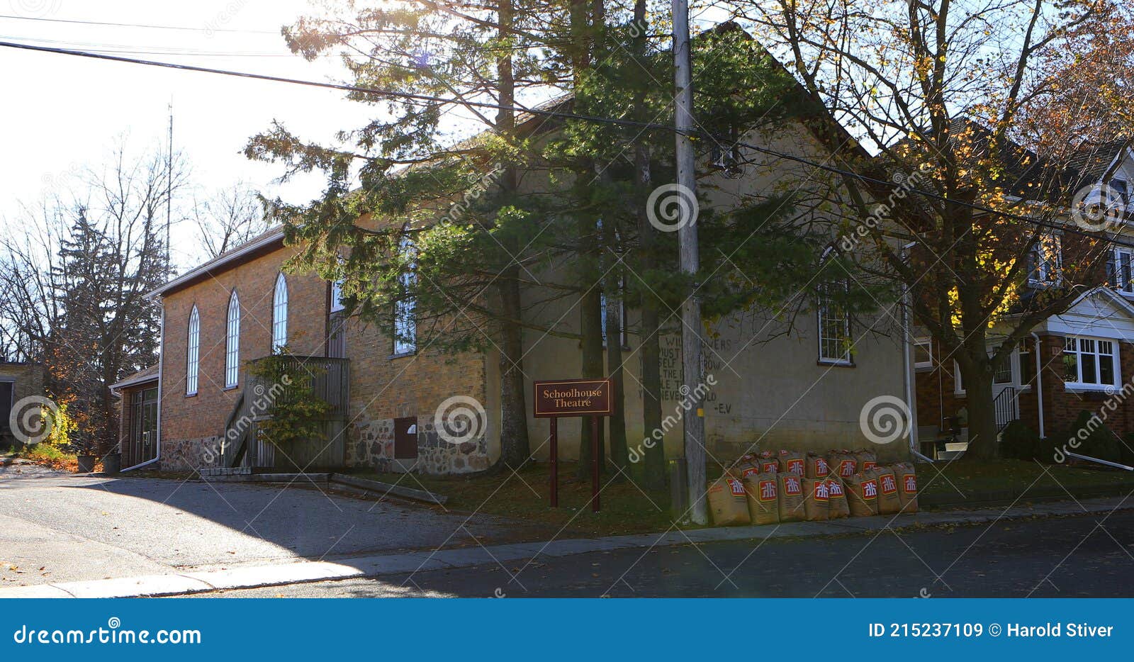 Schoolhouse Theater in St Jacobs, Ontario, Canada Editorial Stock Image Image of stage, sign