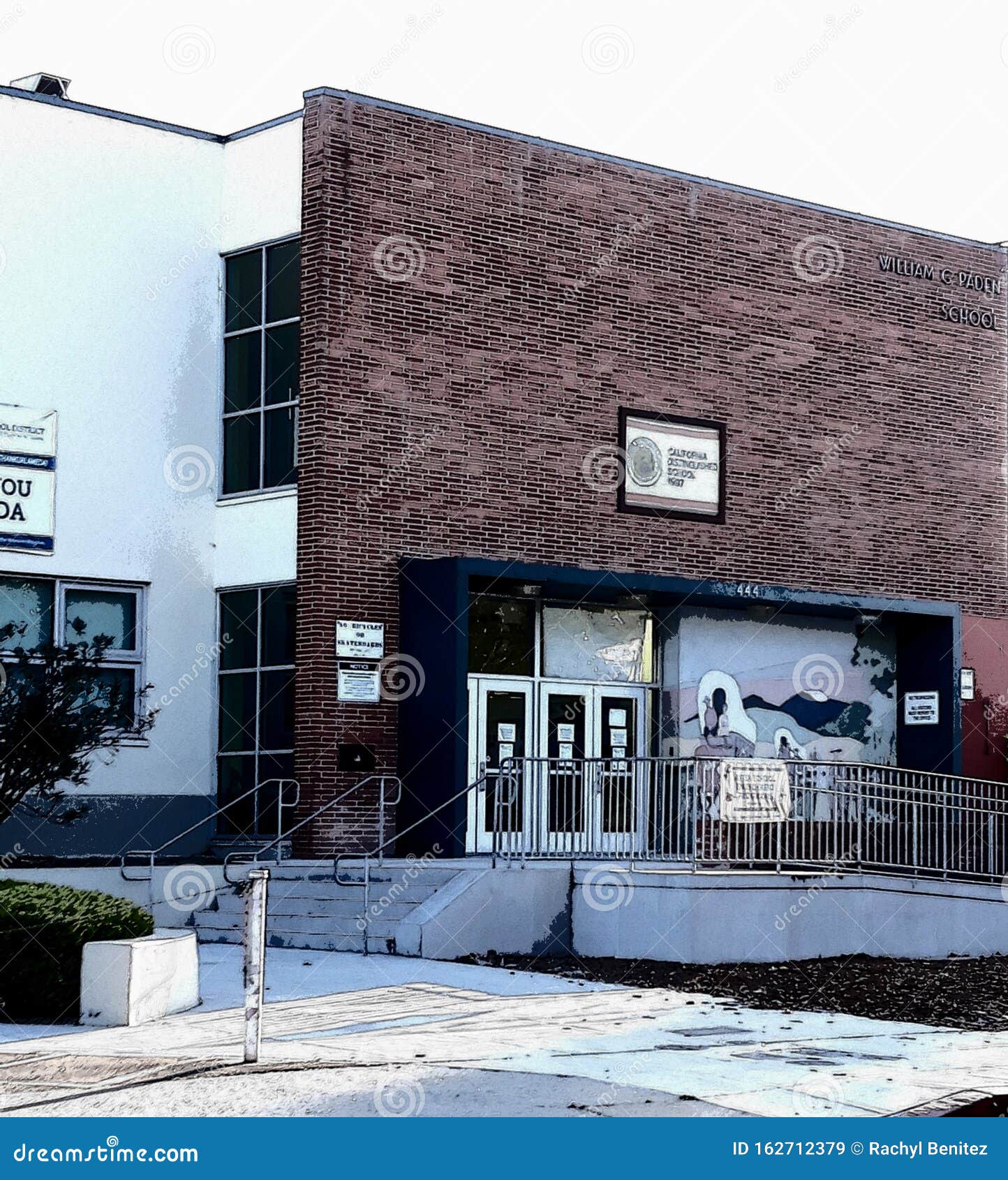 Schools Paden Elementary California Bayarea Editorial Stock Image