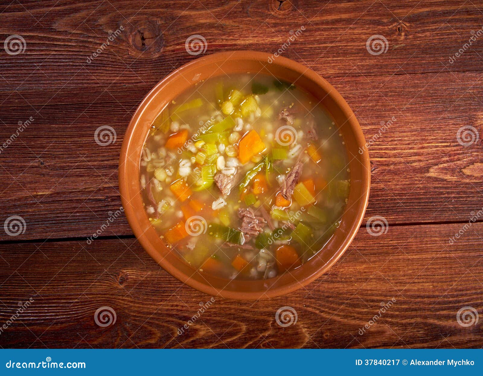 Schottische Suppen-Suppe stockbild. Bild von küche, schwede - 37840217