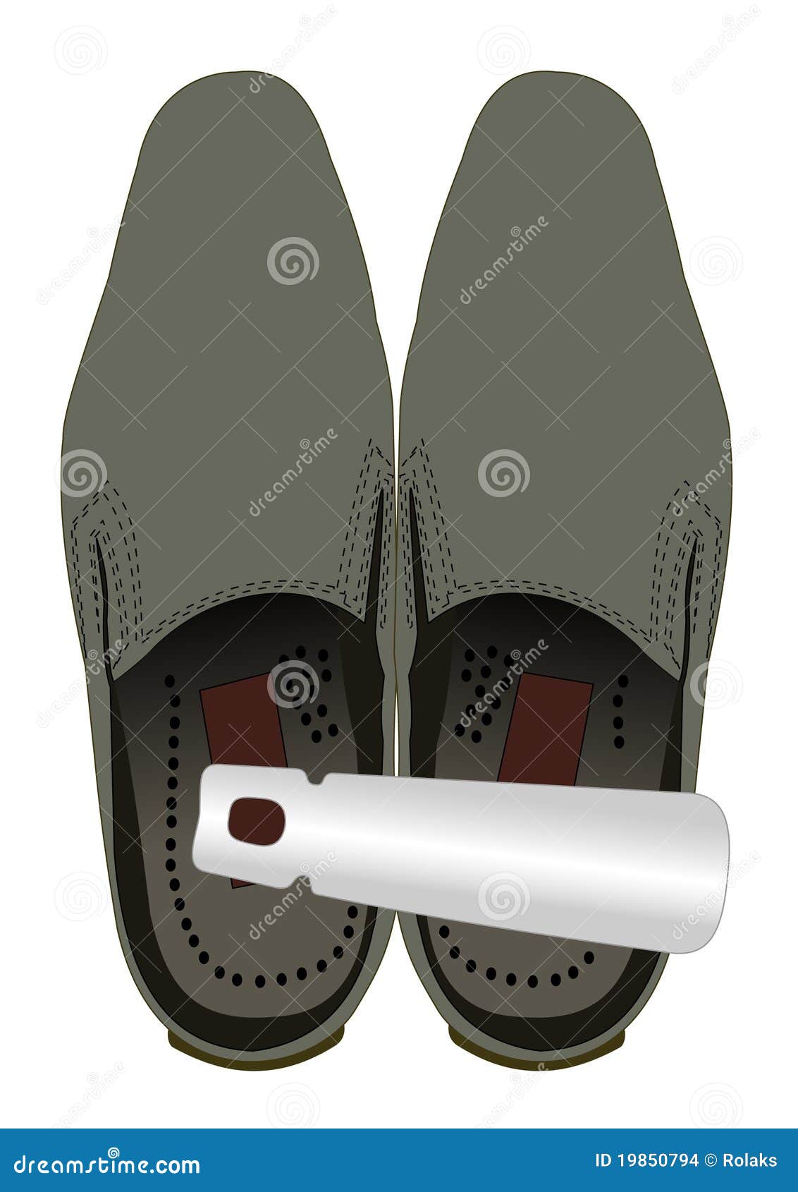 Shoehorn Stock Illustrationen, Vektors, & Klipart (43 Stock