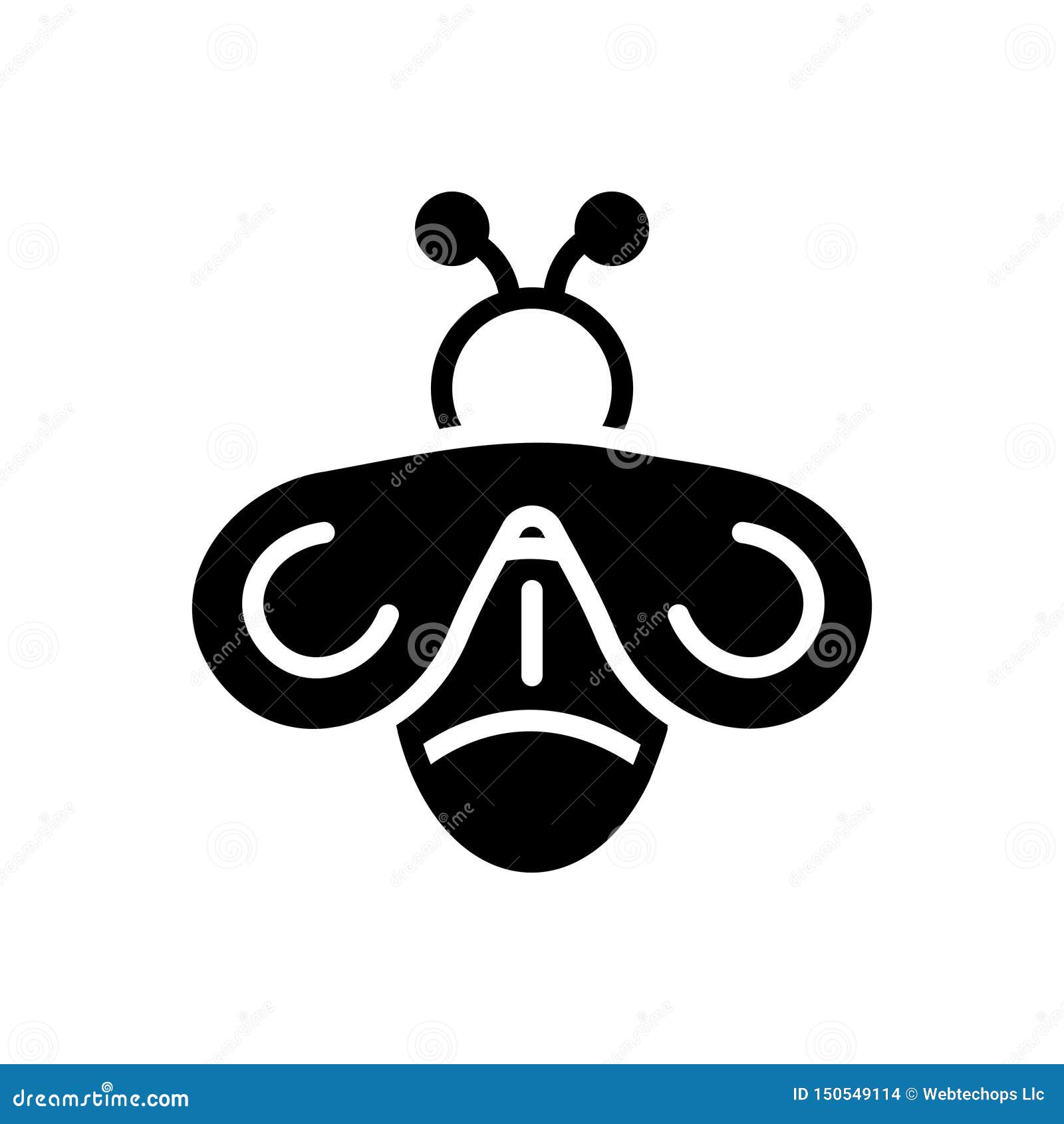 Schwarze Feste Ikone Fur Fliege Enterich Und Schmeissfliege Vektor Abbildung Illustration Von Schattenbild Drake
