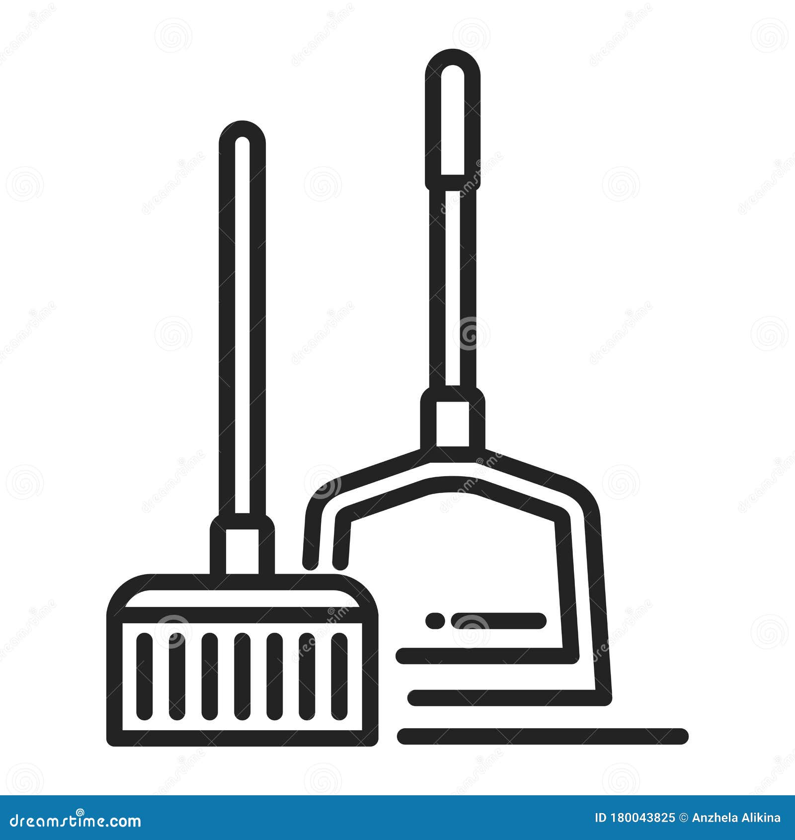 Schwarzes Symbol Der Schotte Und Beschneidungslinie Reinigen Sie Den Boden Reinigungsservice Umriss Piktogramm Fur Webseiten Mo Vektor Abbildung Illustration Von Webseiten Beschneidungslinie