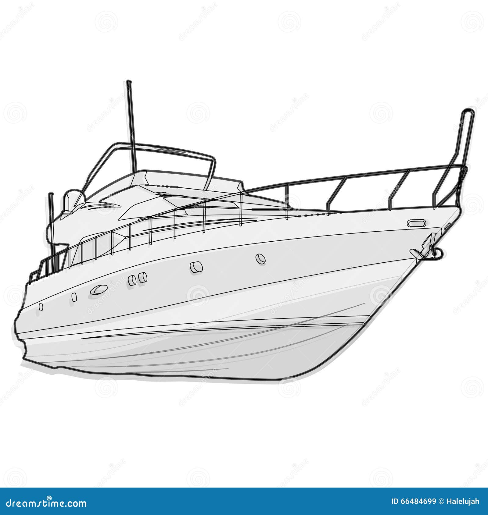 Schwarzweiss Boot Des Netten Drahtes Auf Dem Weiss Fischend Auf Einem Schiff Mit Vektor Abbildung Illustration Von Fischend Boot