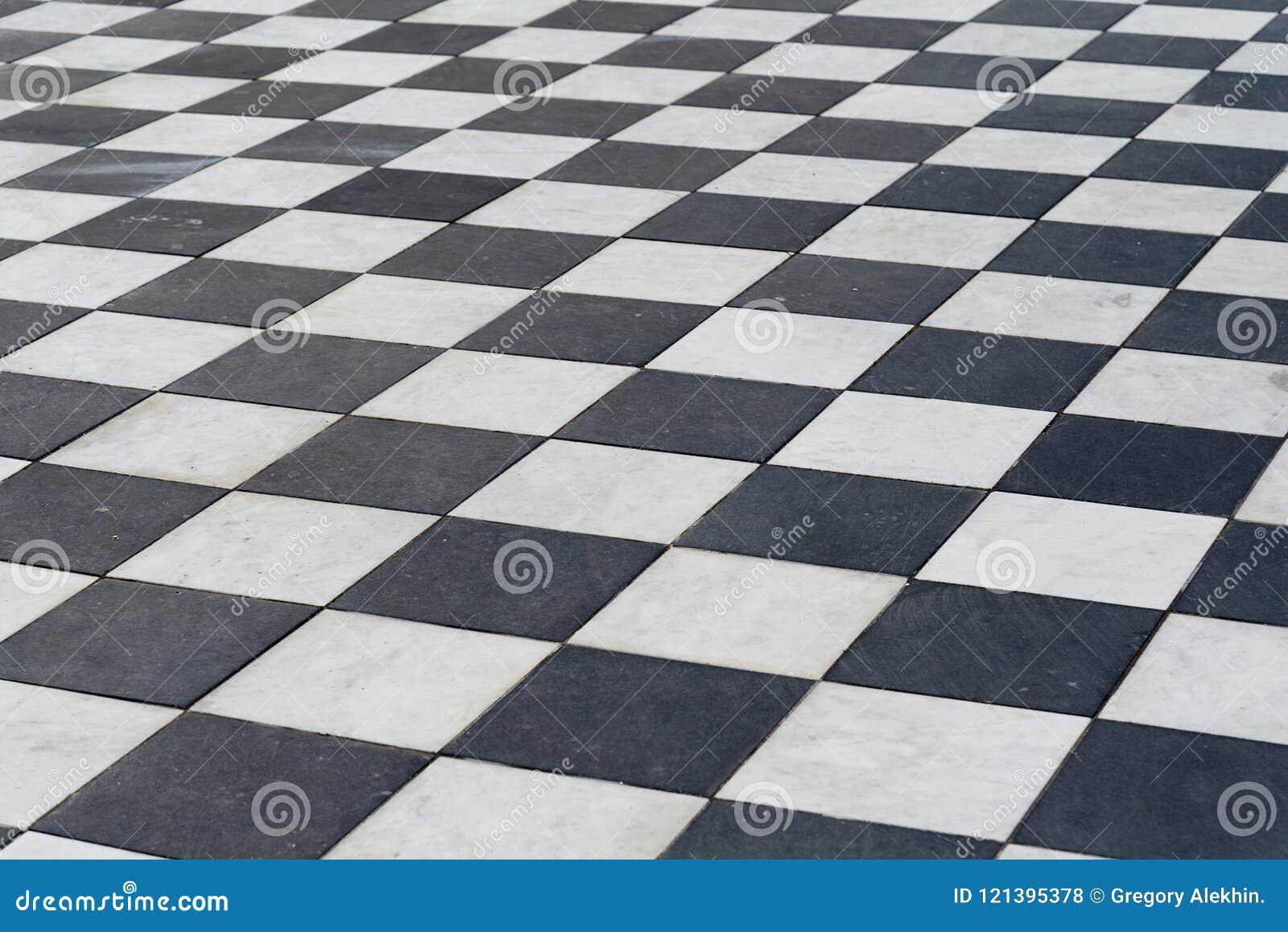Schwarzweiss Fliesen Schachboden Stockfoto Bild Von Schachboden Fliesen 121395378