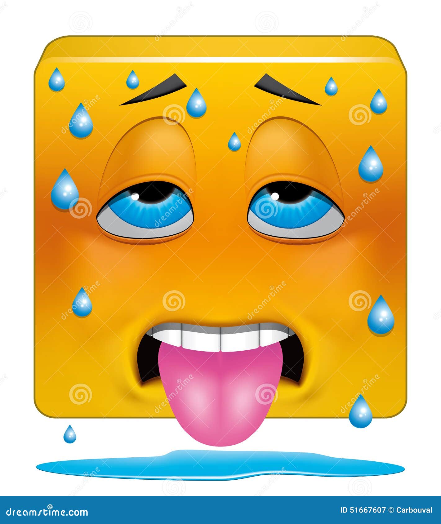 Schwitzender Emoji