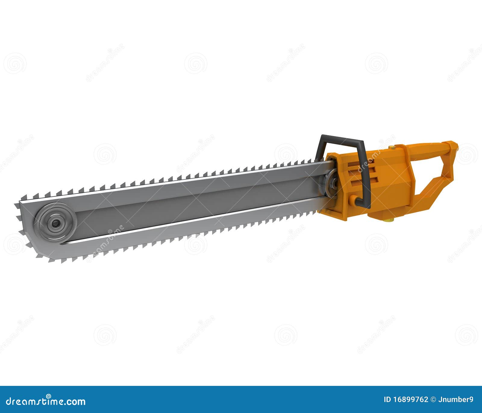 Scifi chainsaw concept stock illustration. Illustration of warfare