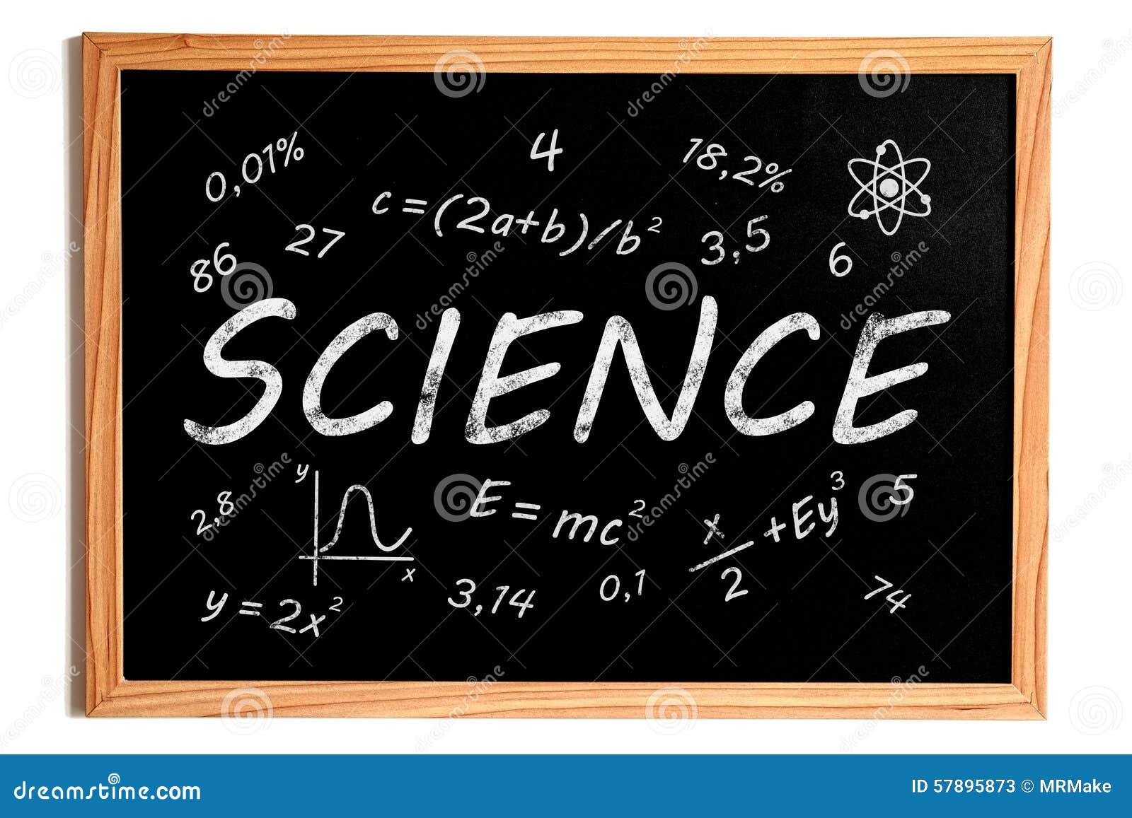 Science Chalkboard stock illustration. Illustration of classroom 57895873
