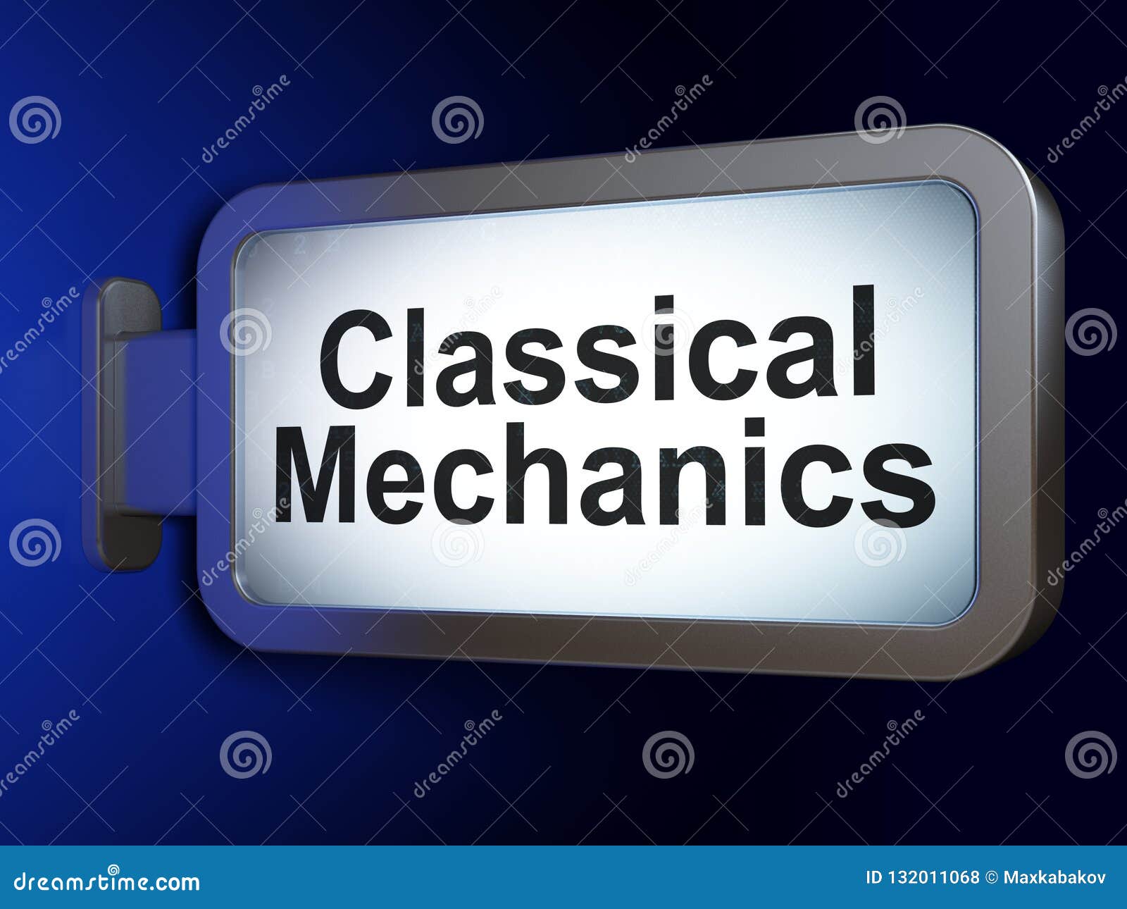 Science Concept: Classical Mechanics on Billboard Background Stock  Illustration - Illustration of black, mechanics: 132011068