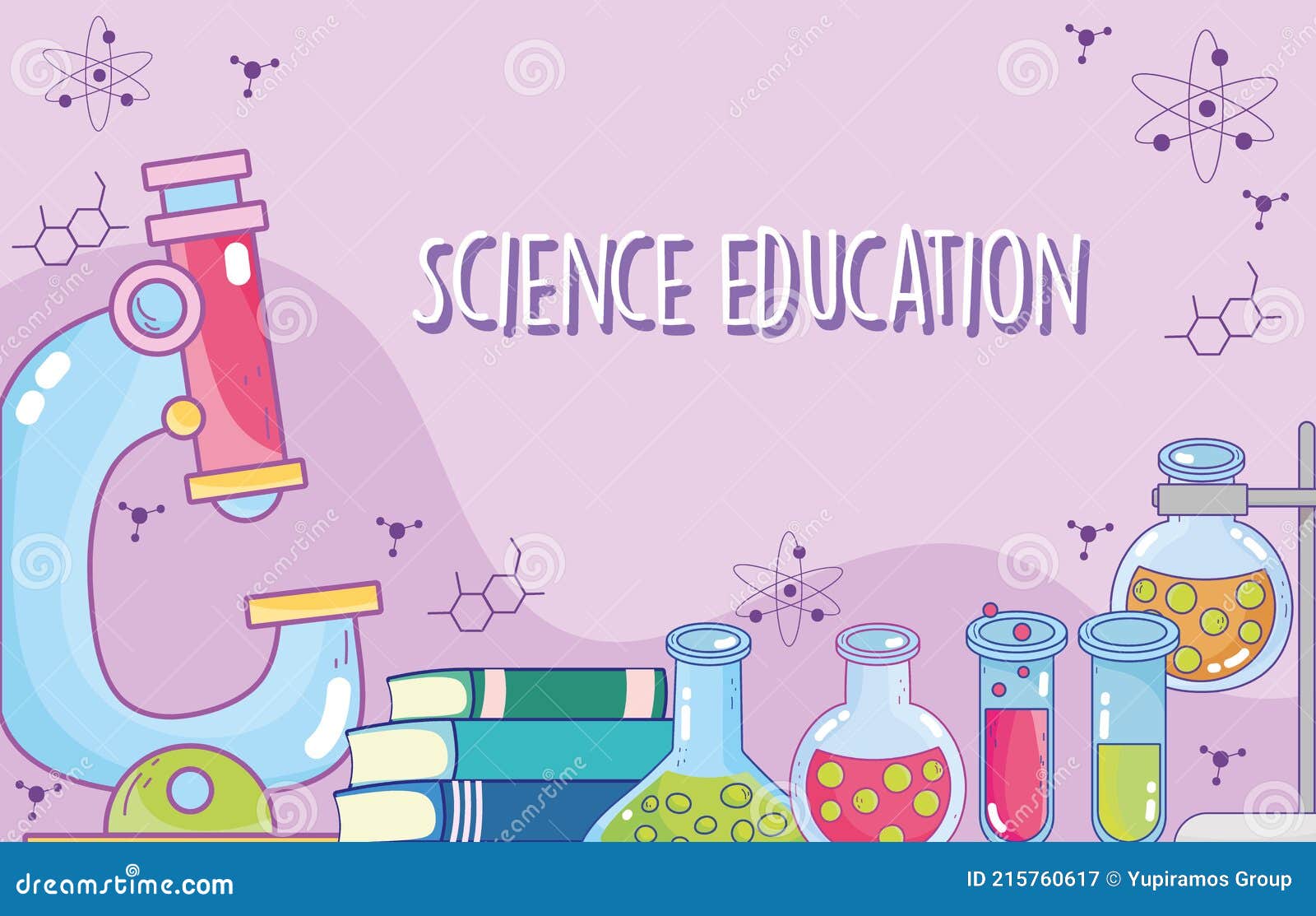Science education supplies stock vector. Illustration of award 215760617