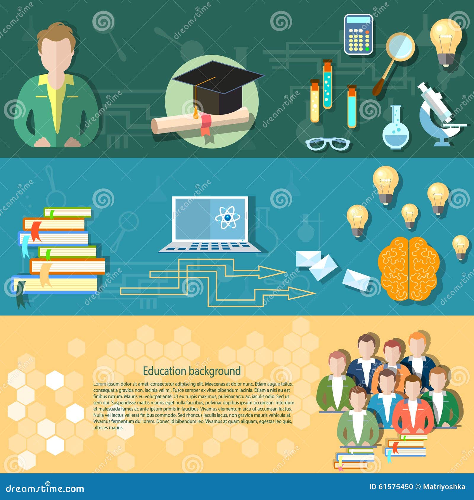 Science and Education Students Exams Teacher Online Training Stock