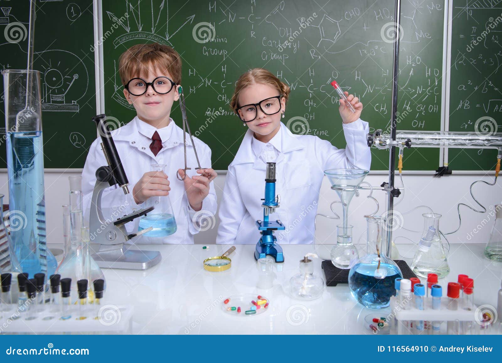 Science and education stock photo. Image of female, chemistry 116564910