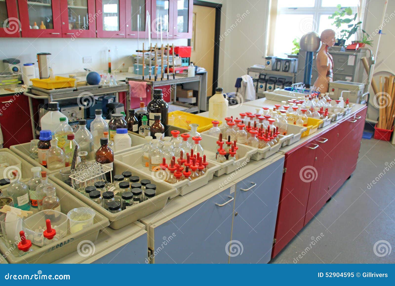 Science Equipment Storage Room Stock Image Image of backgrounds