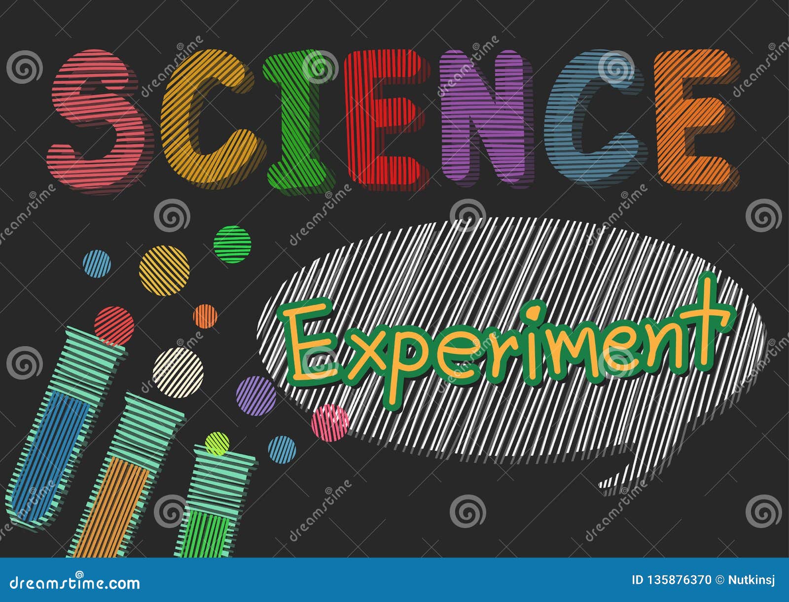 Science Experiment Art Background Stock Vector - Illustration of design,  vector: 135876370