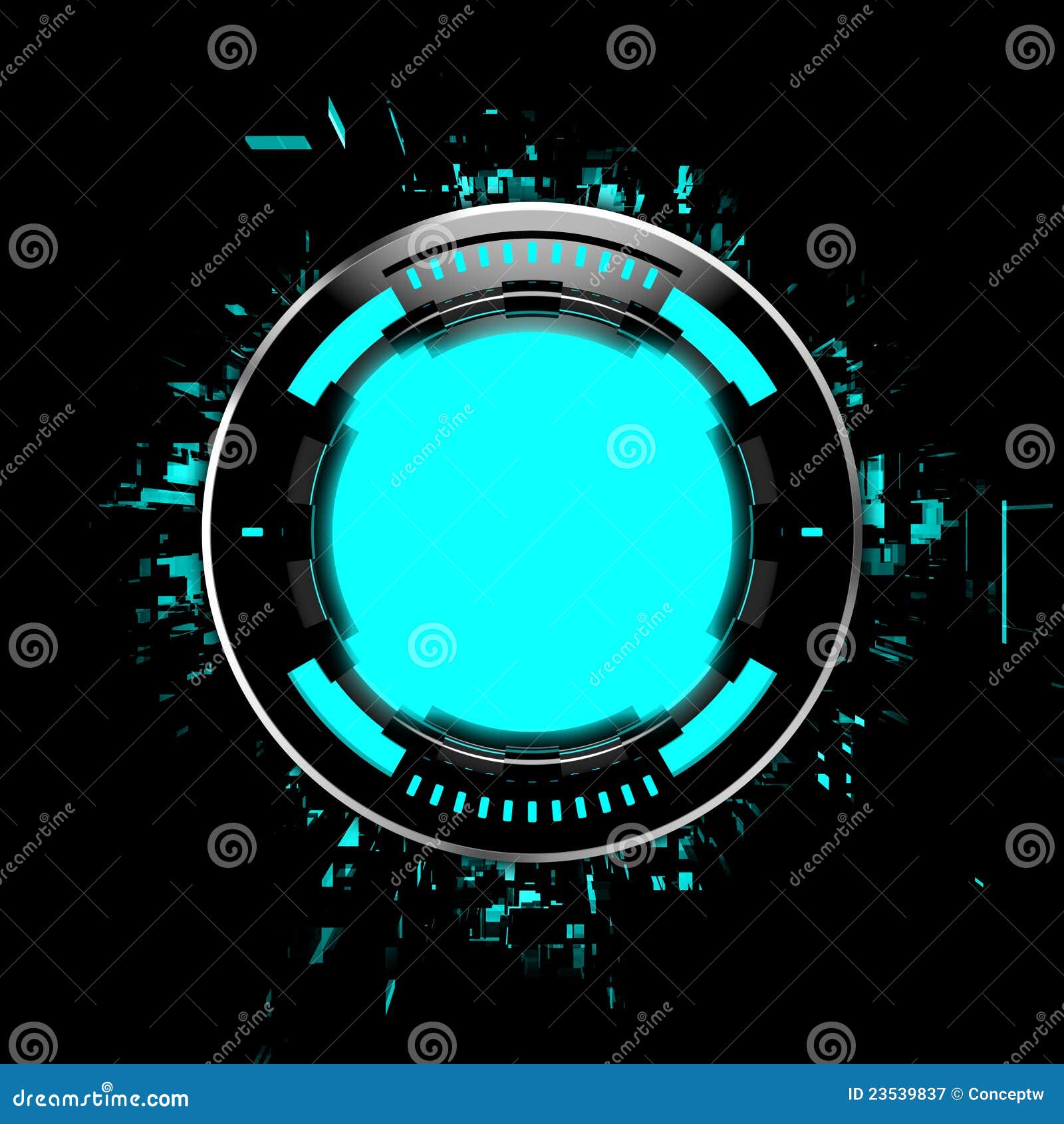 Science Fiction Design Element Stock Illustration Illustration of