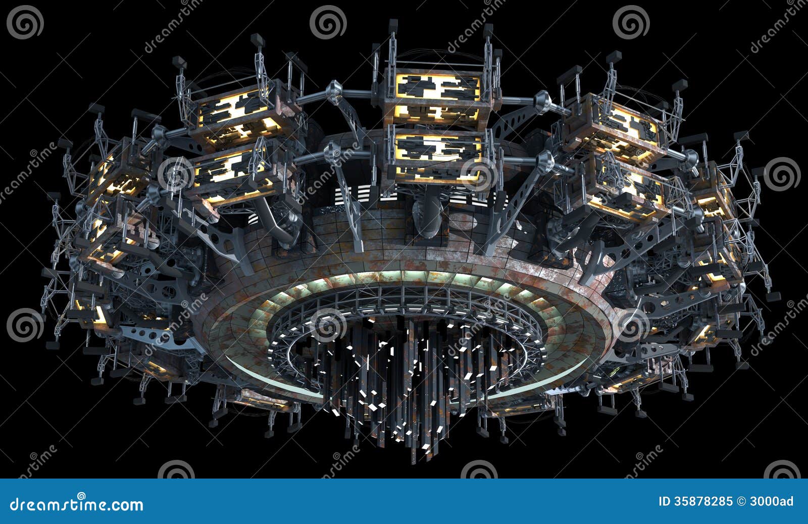 Science fiction spaceship stock illustration. Illustration of cyborg - 35878285 Science fiction spaceship stock illustration. Illustration of cyborg - 35878285