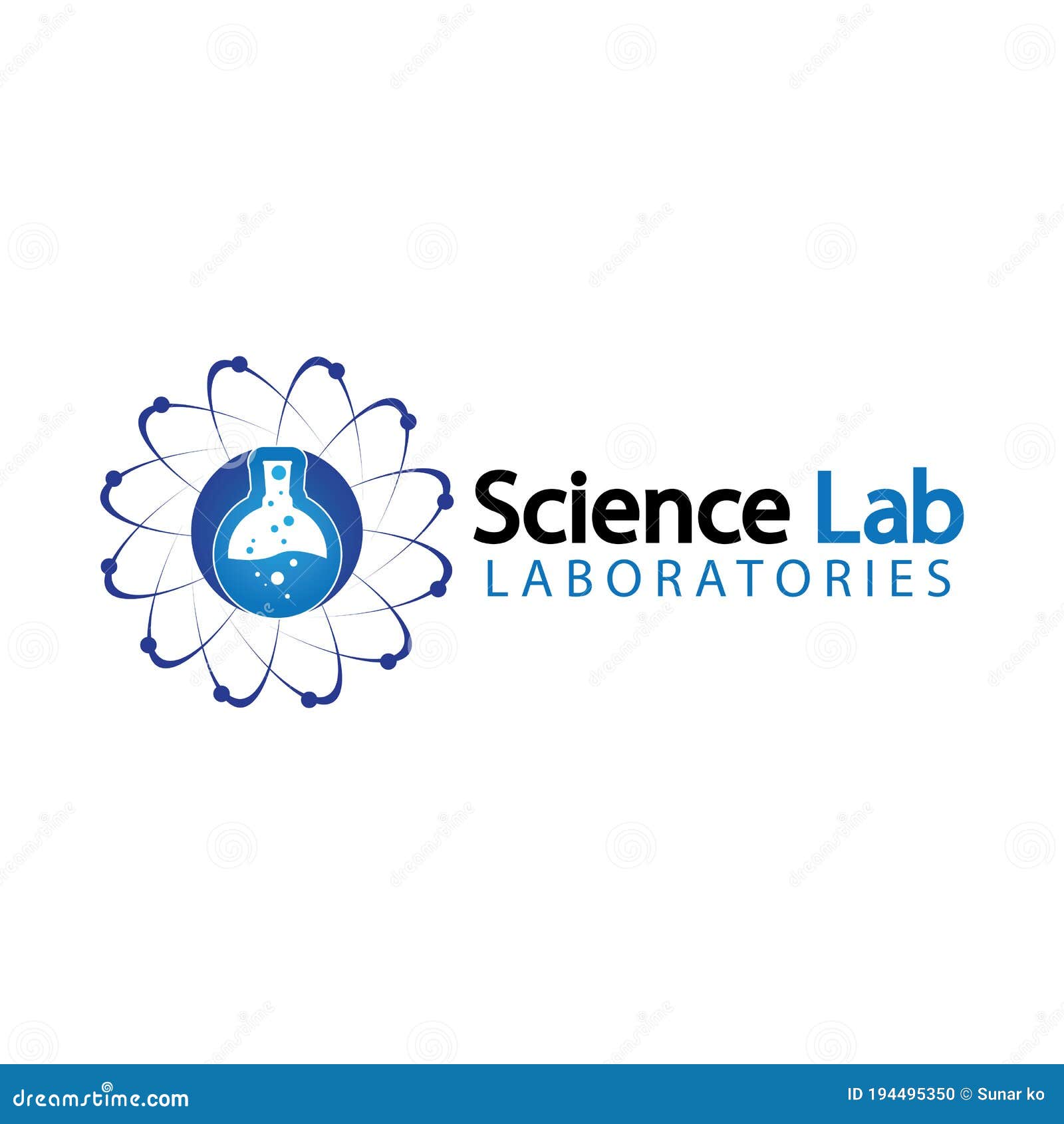 Science Lab Logolaboratory Tube Logo Sjabloon Ontwerp Vector Embleem ...