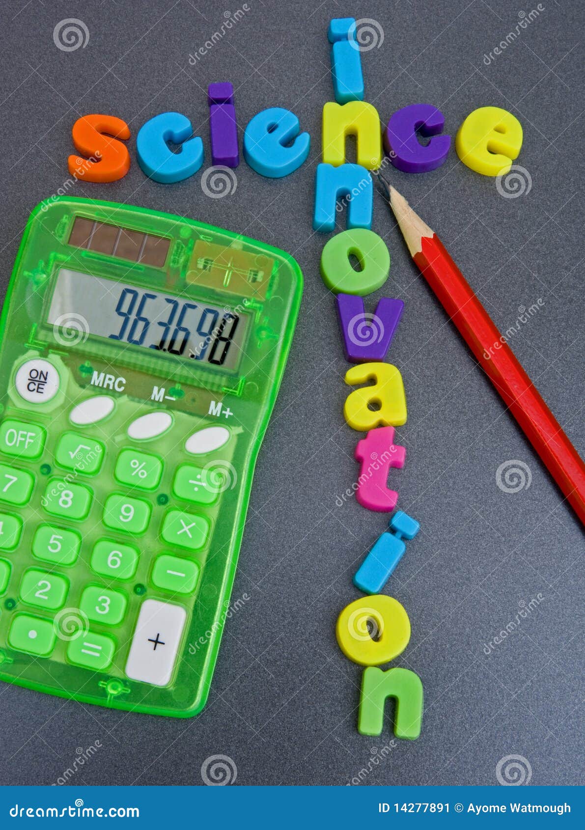 Science Leads To Innovation ! Stock Image Image of background, orange