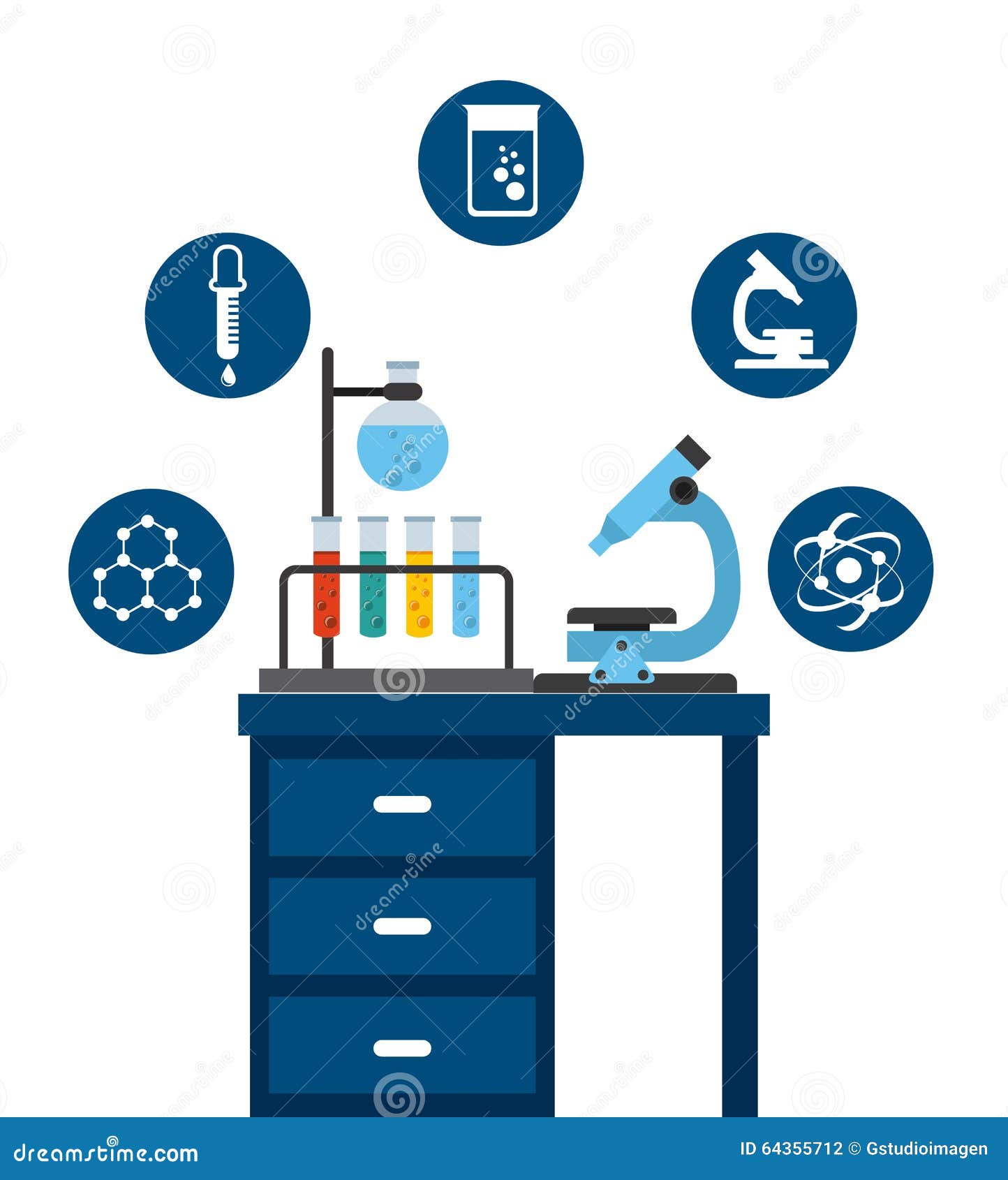 Science school design stock illustration. Illustration of education 64355712