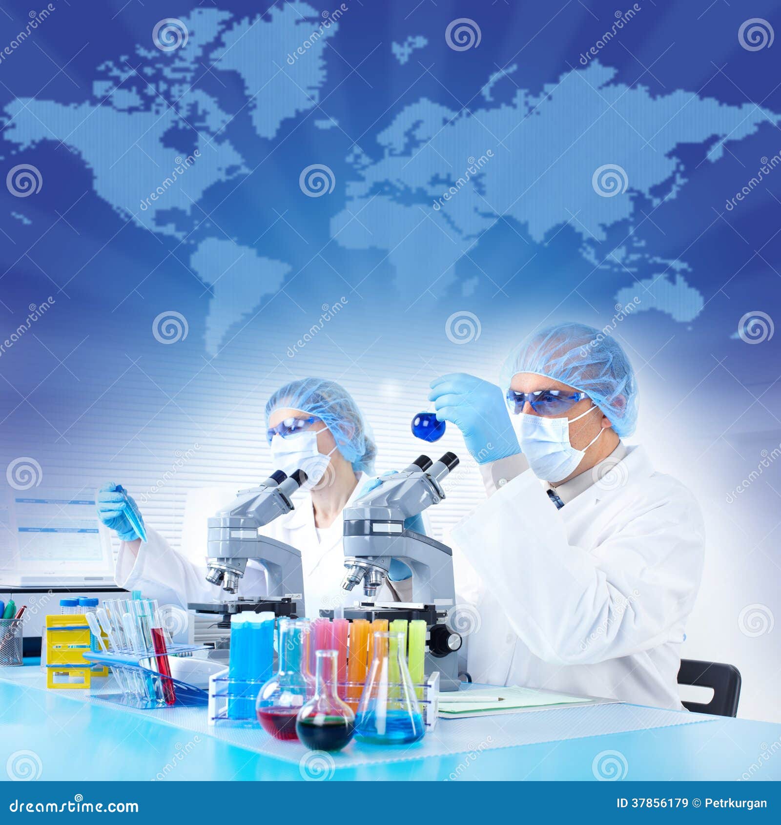Science Team stock image. Image of chemical, look, collage 37856179
