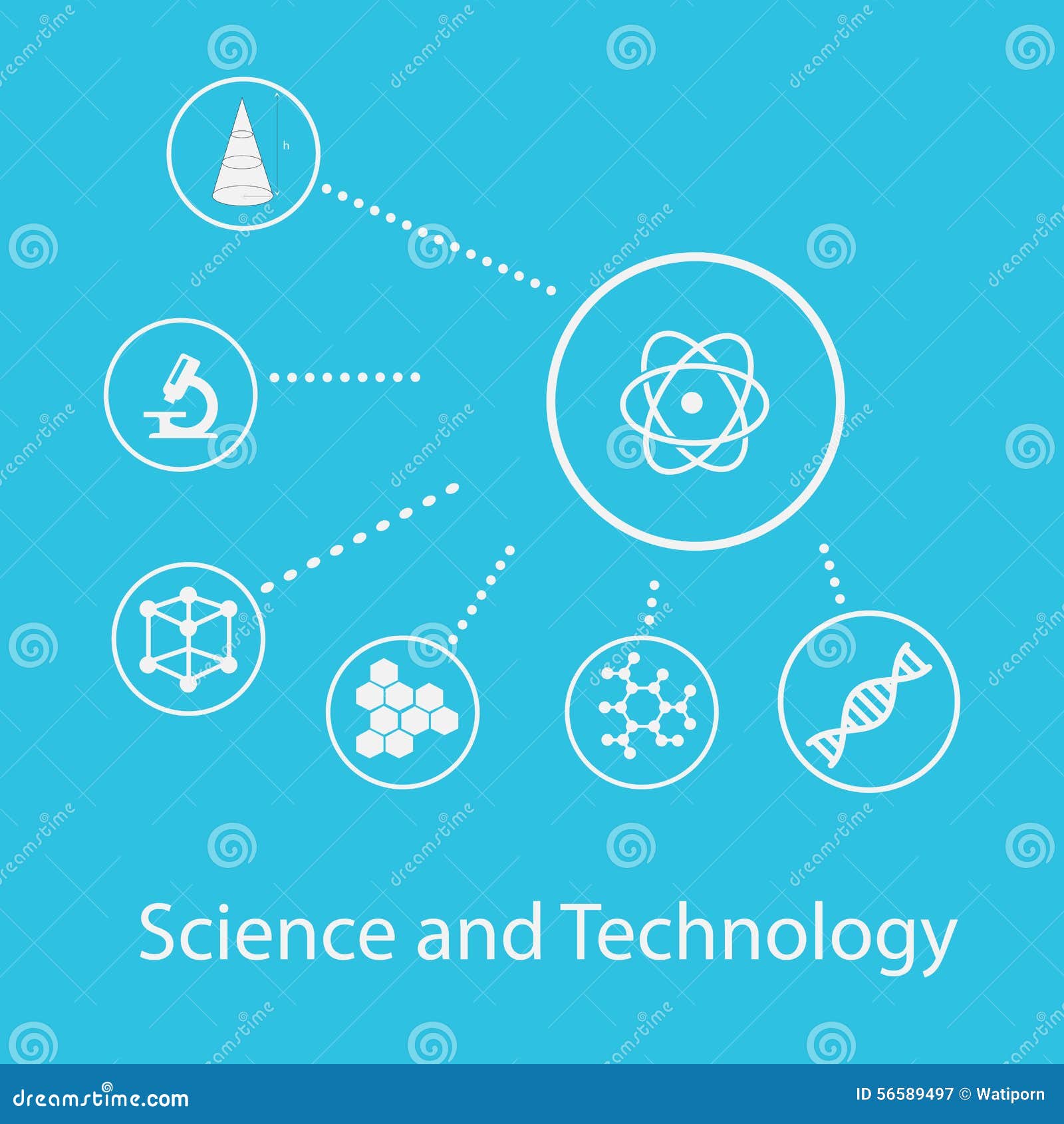 Science and technology stock illustration. Illustration of discovery