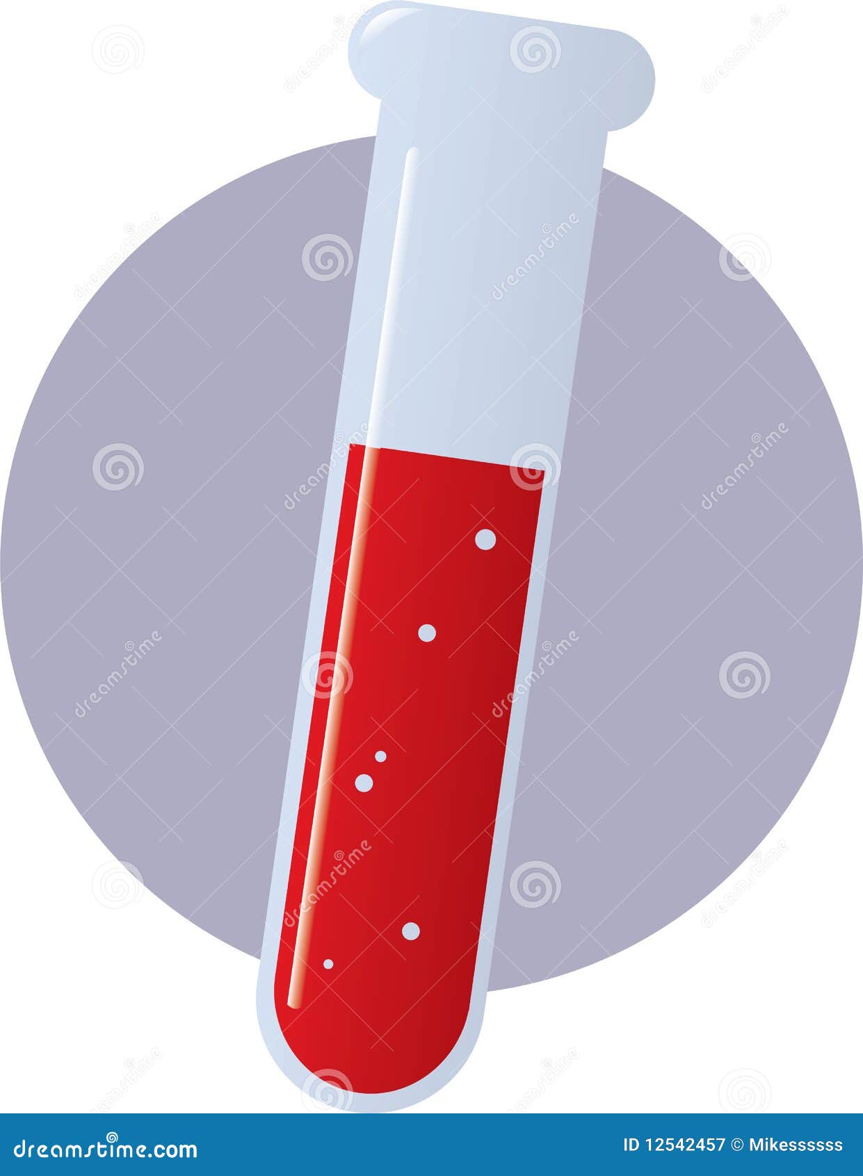 Science Test Tube with Chemical Stock Illustration Illustration of