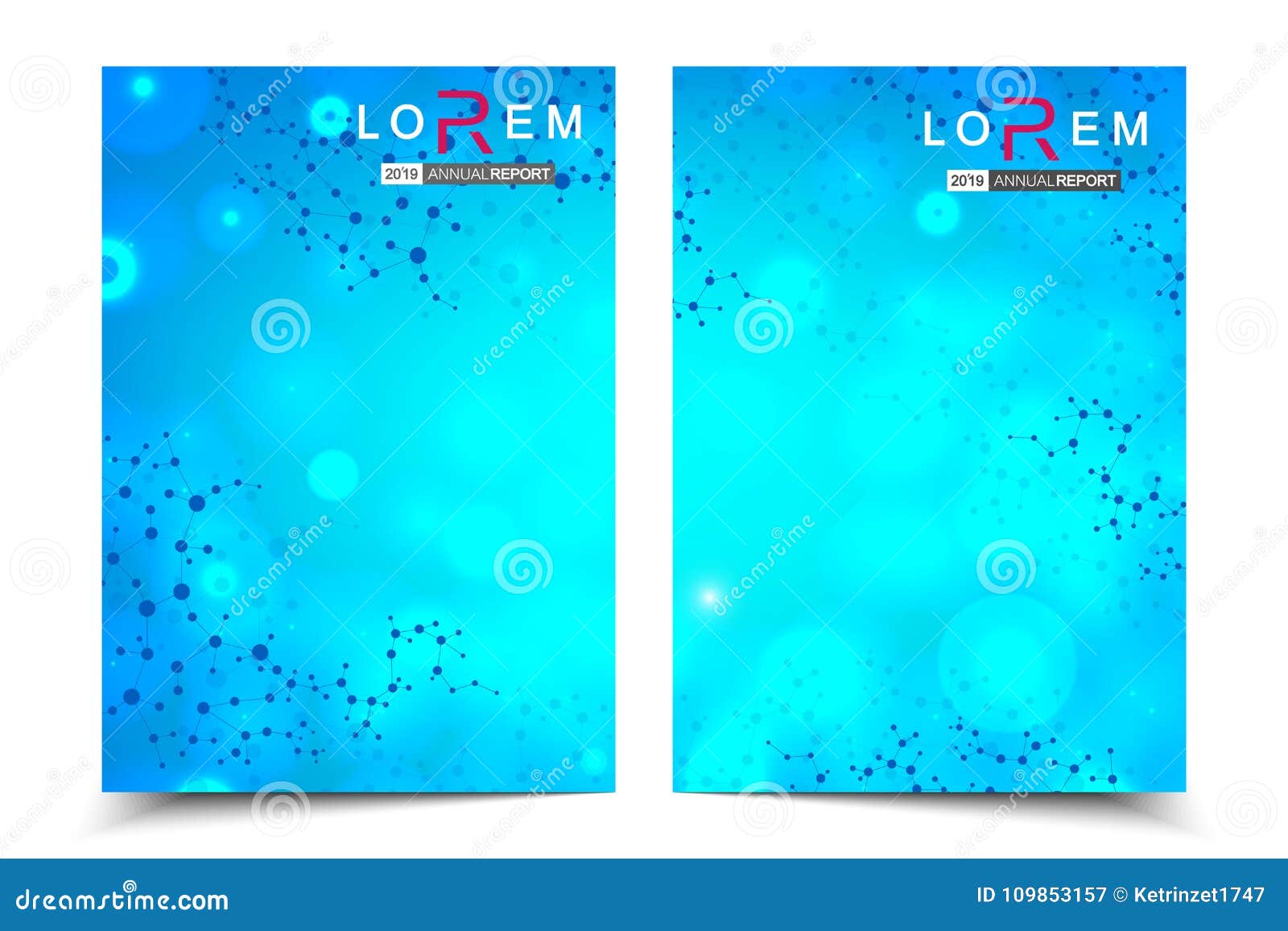 Science Chemistry Tri Fold Brochure Template Design