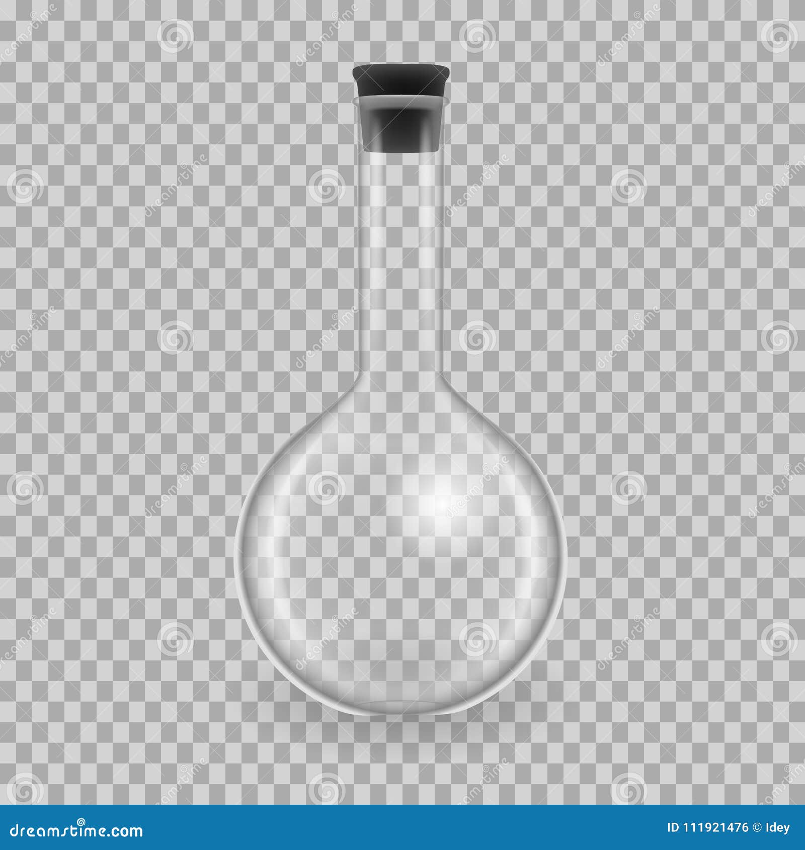 Download Scientific Glassware, Test Tubes. Realistic Templates Round Flask, Mockup. Stock Vector ...