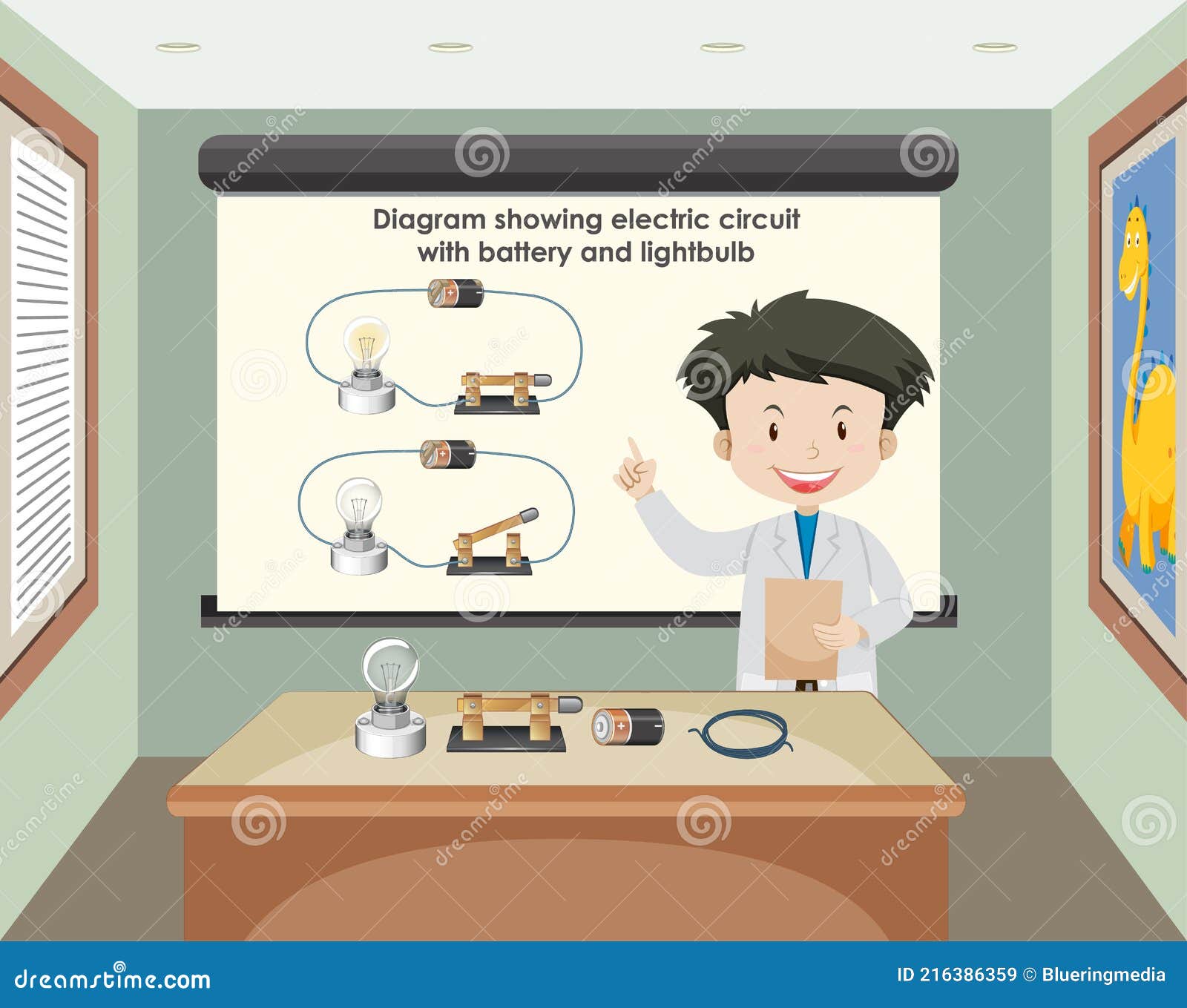 scientist-explaining-electric-circuit-with-battery-and-lightbulb-stock-vector-illustration-of