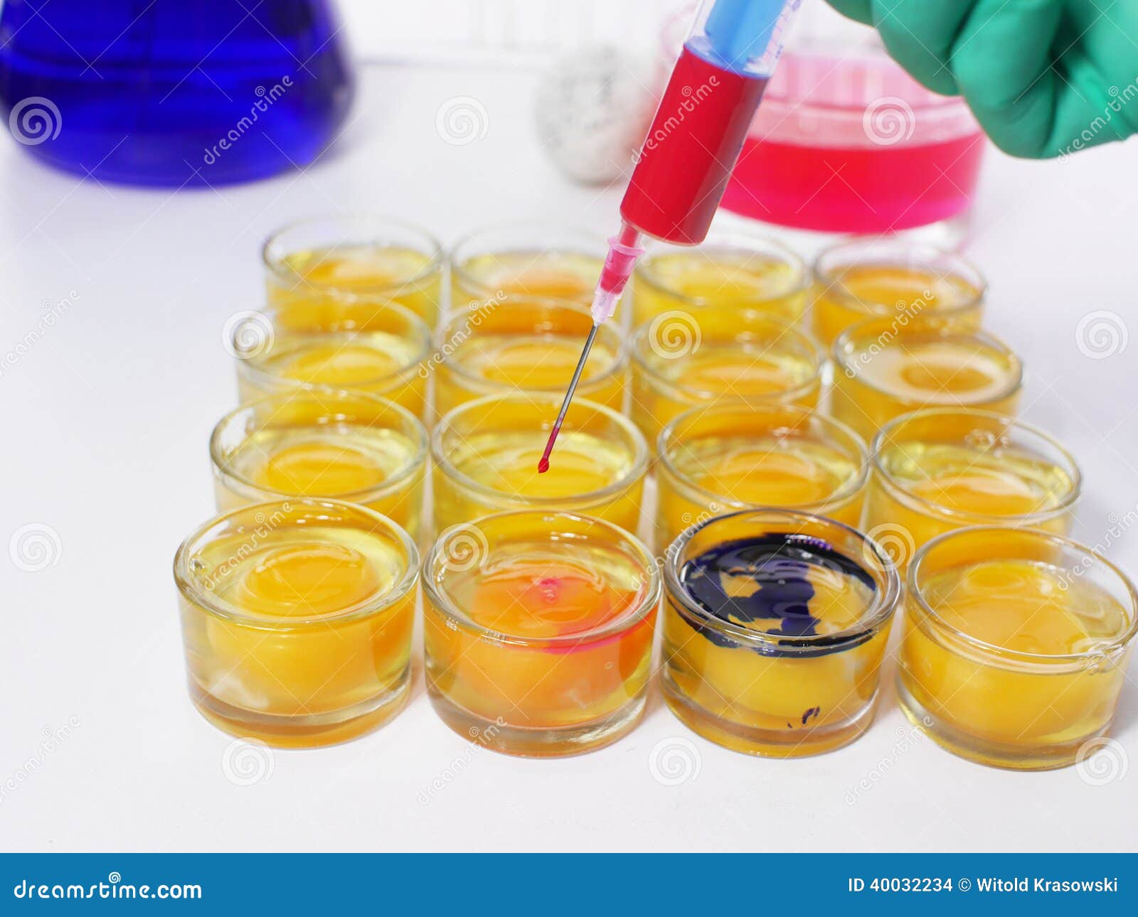 Scientist Injecting Egg Yolks Stock Photo Image of farming, engineering 40032234