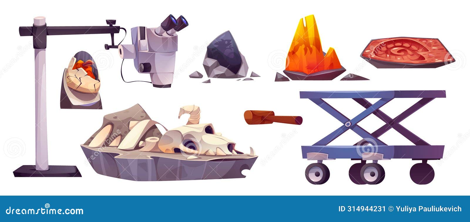 Archaeologist Lab Room With Dinosaur Fossil Vector CartoonDealer archaeologist-lab-room-with-dinosaur-fossil-vector-cartoondealer