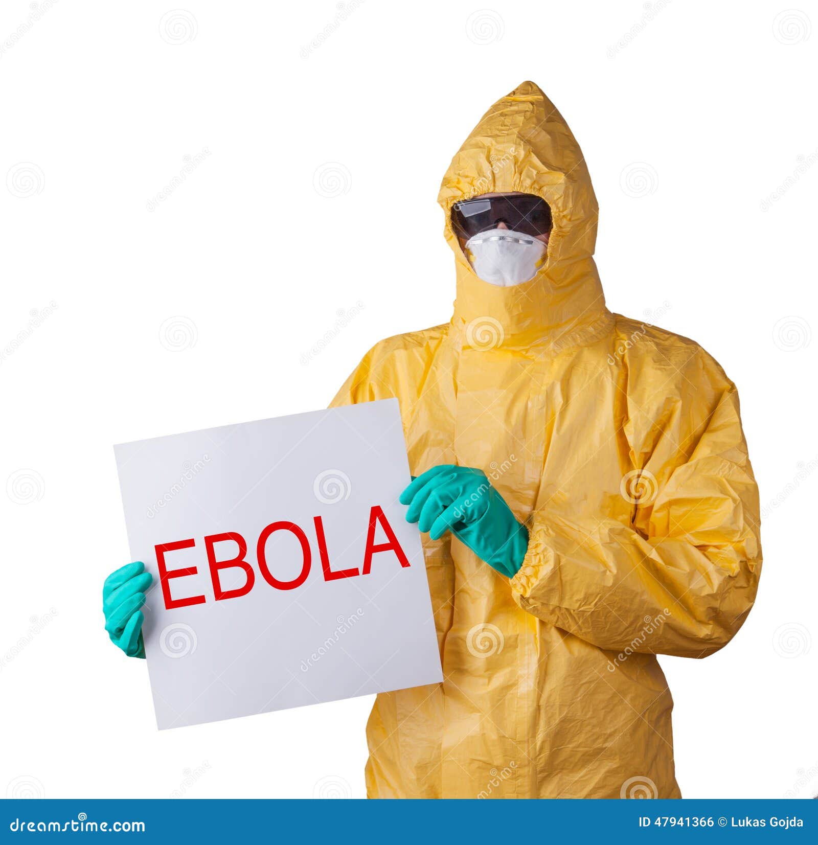 Scientist with Protective Suit Ebola Concept. Stock Photo Image of closeup protection 47941366