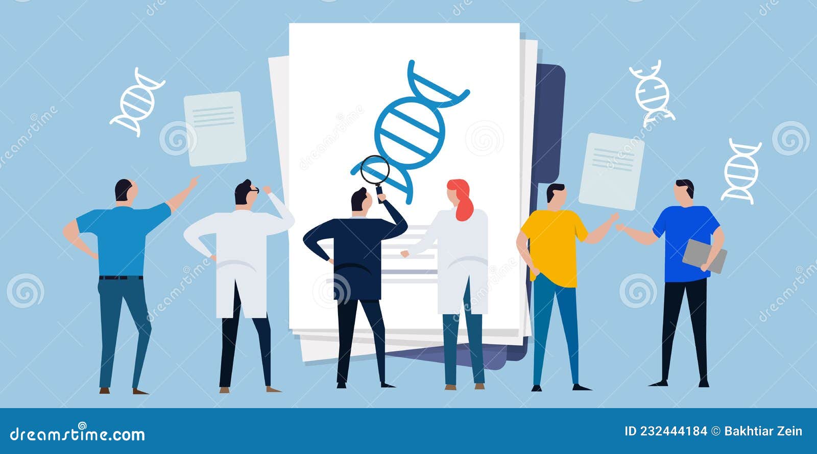 Scientist Researching Gene Editing Crisprcas9 Technology DNA Molecular