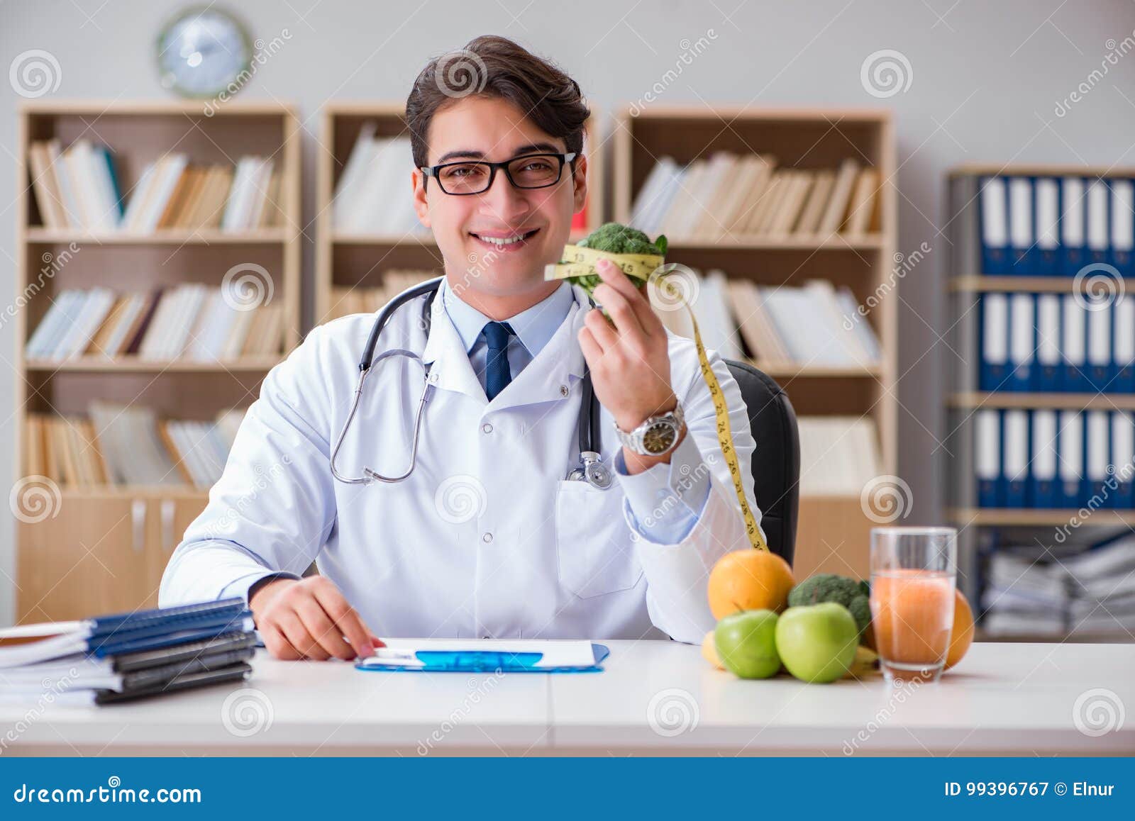 The Scientist Studying Nutrition in Various Food Stock Image - Image of