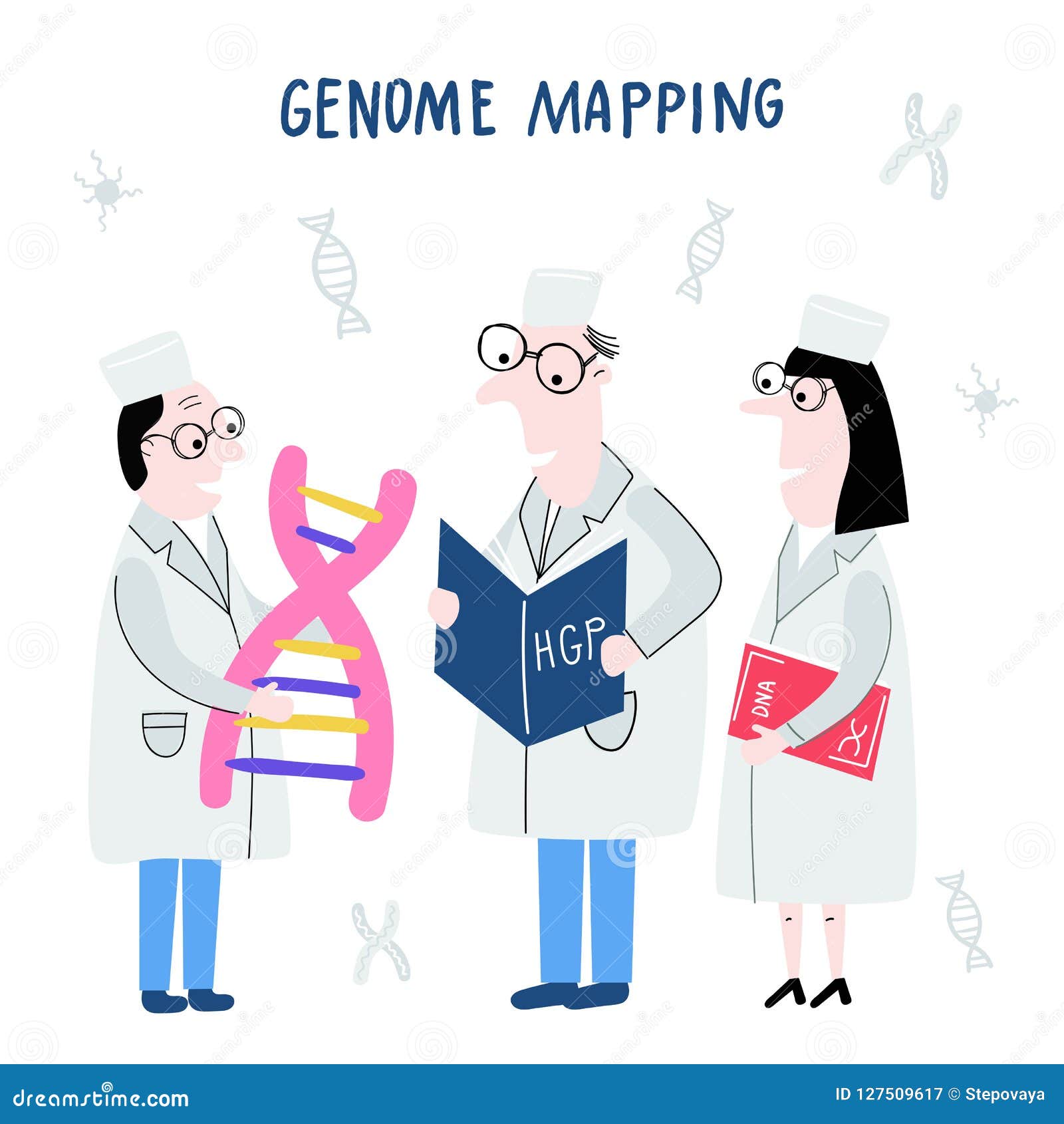 dna sequencing cartoon