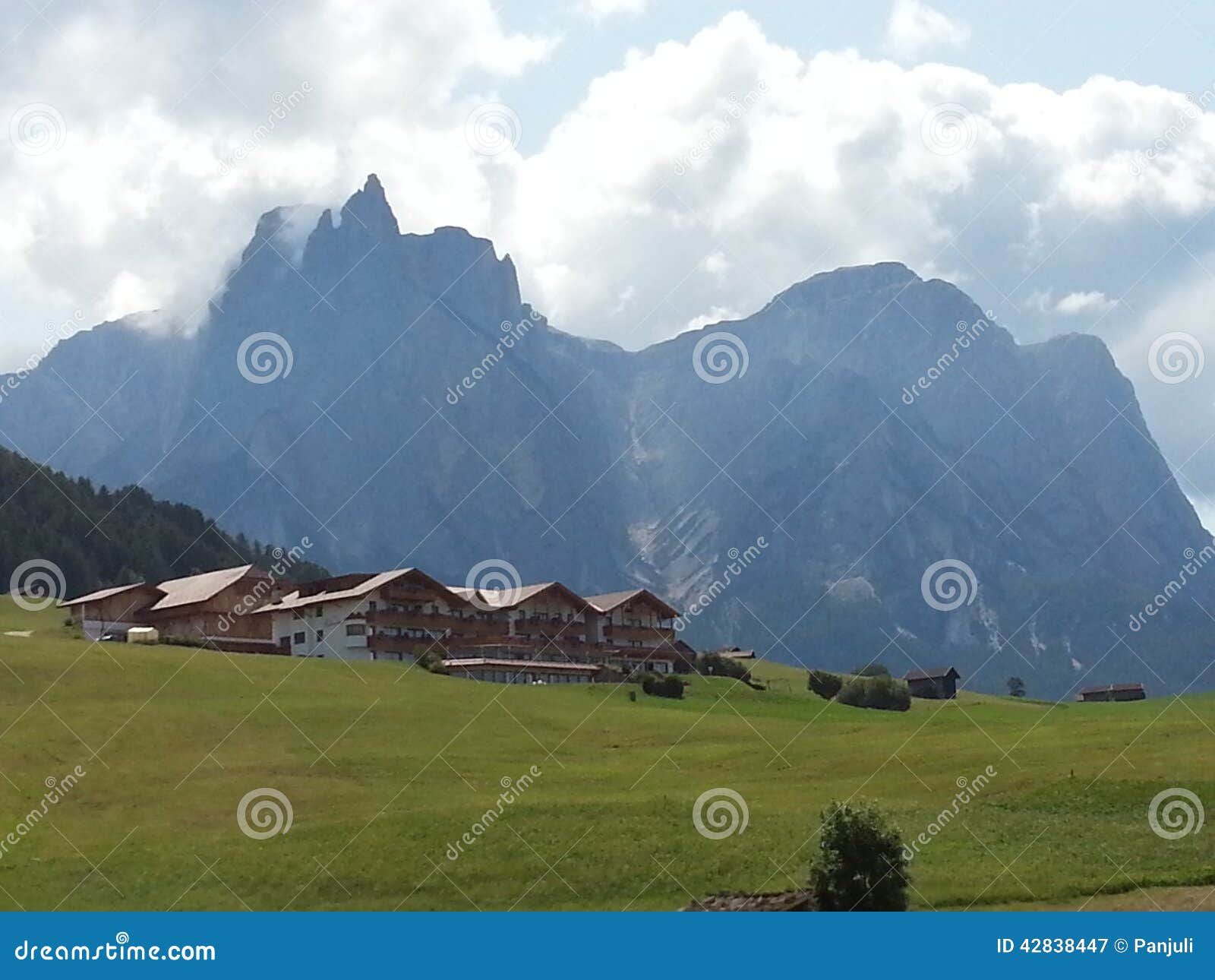 sciliar mountain in sud tyrol