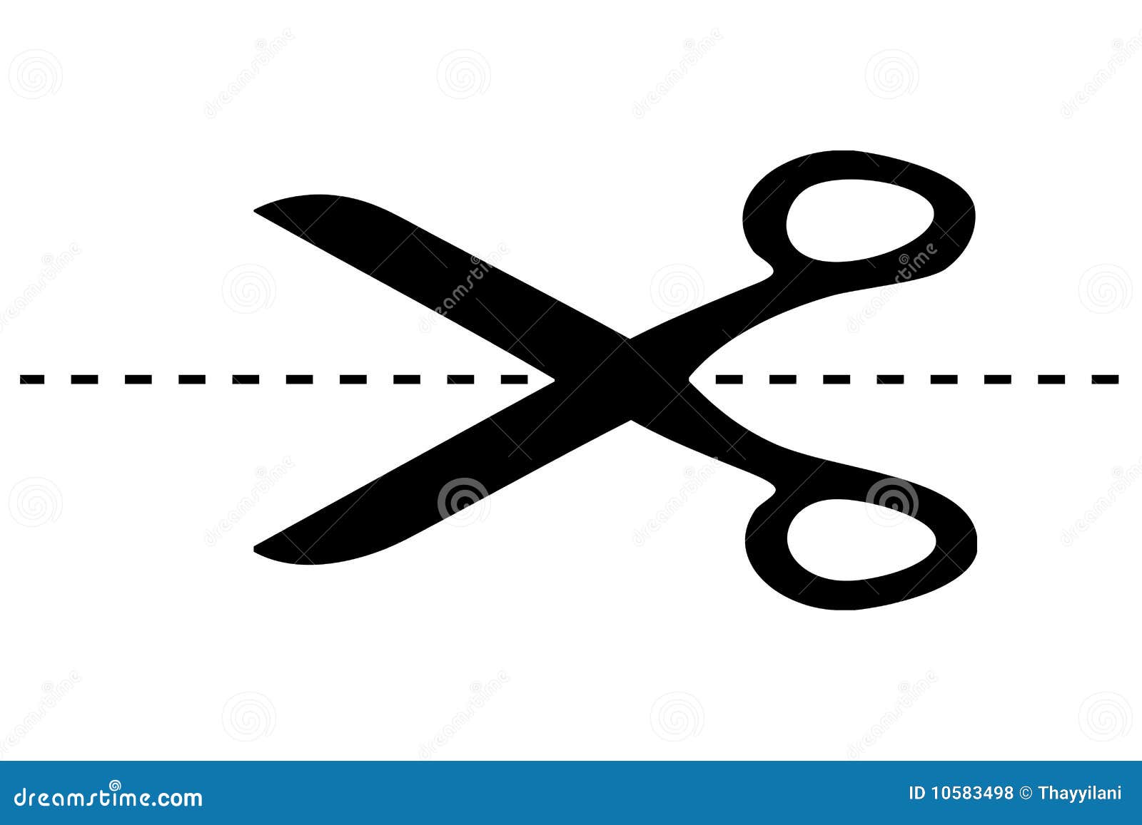 Dot Line Scissor Stock Illustrations – 207 Dot Line Scissor Stock