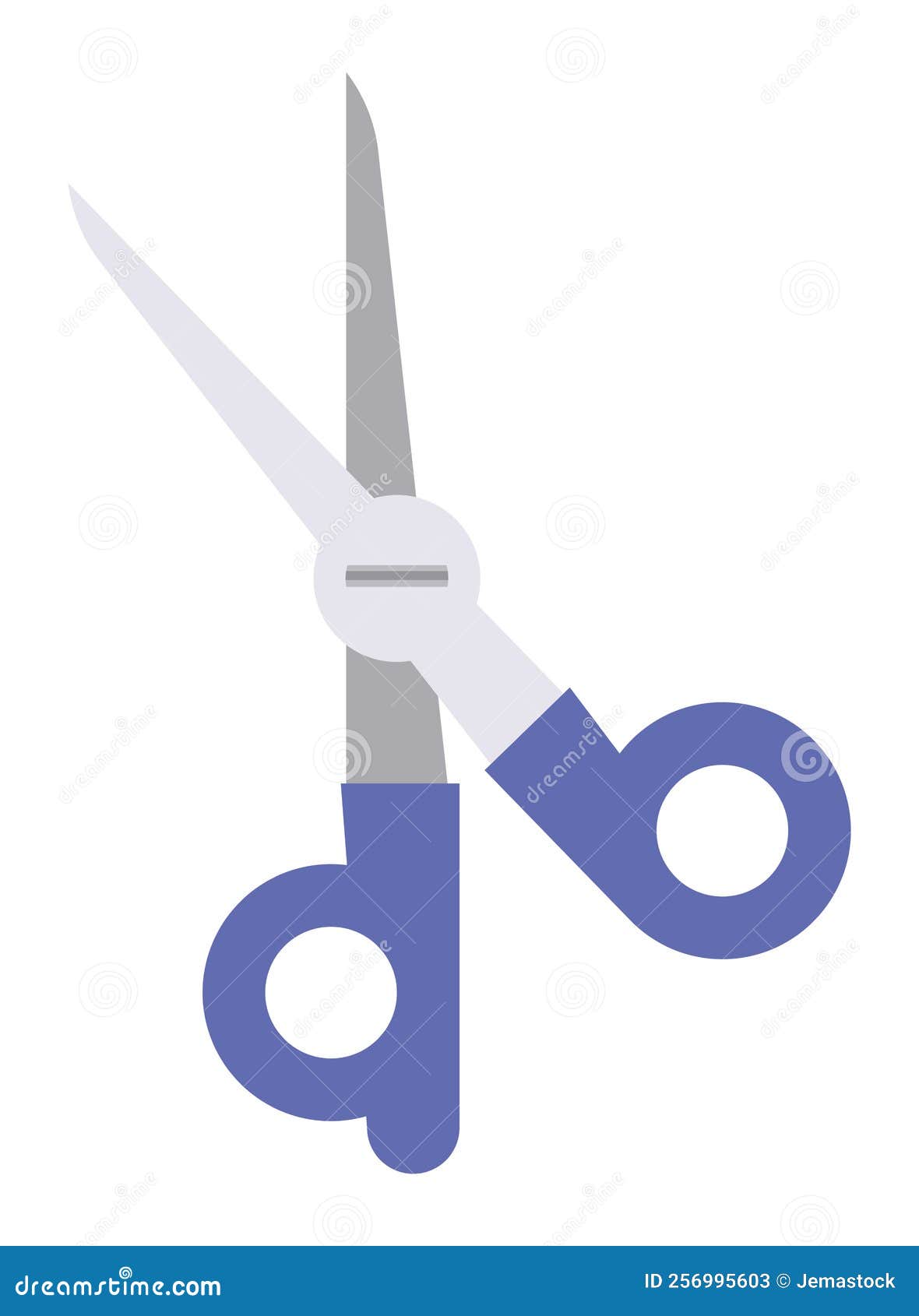 Scissor cutting tool stock vector. Illustration of tool 256995603
