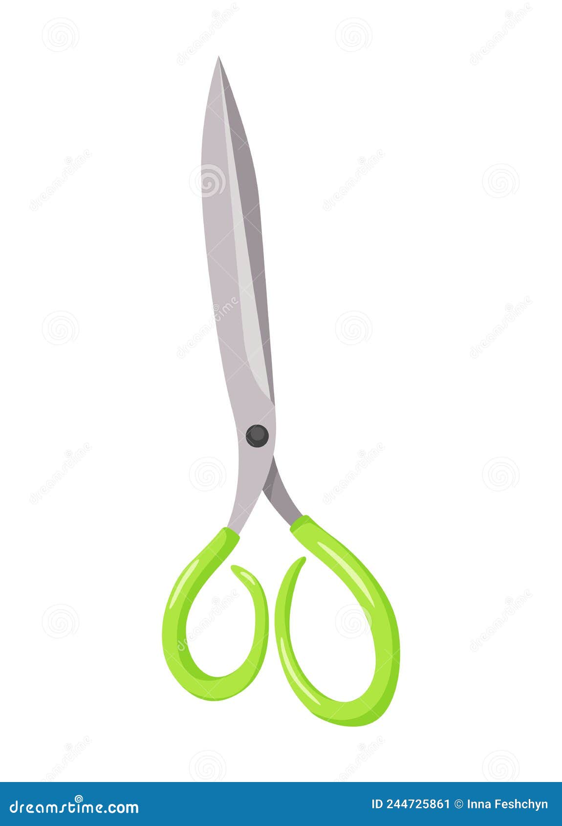 Scissors cartoon icon. Hand craft cutting tool